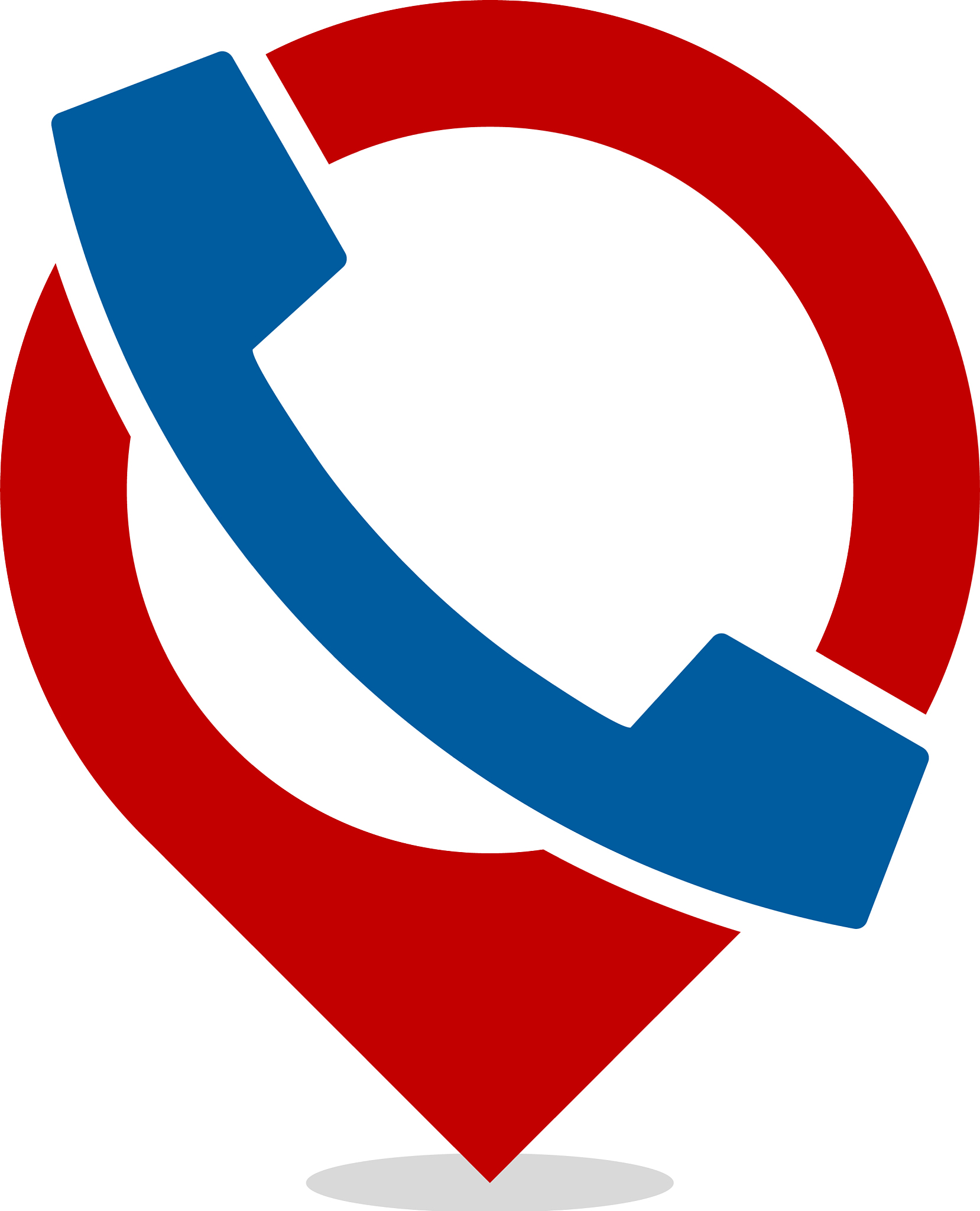 pin call logo icon design