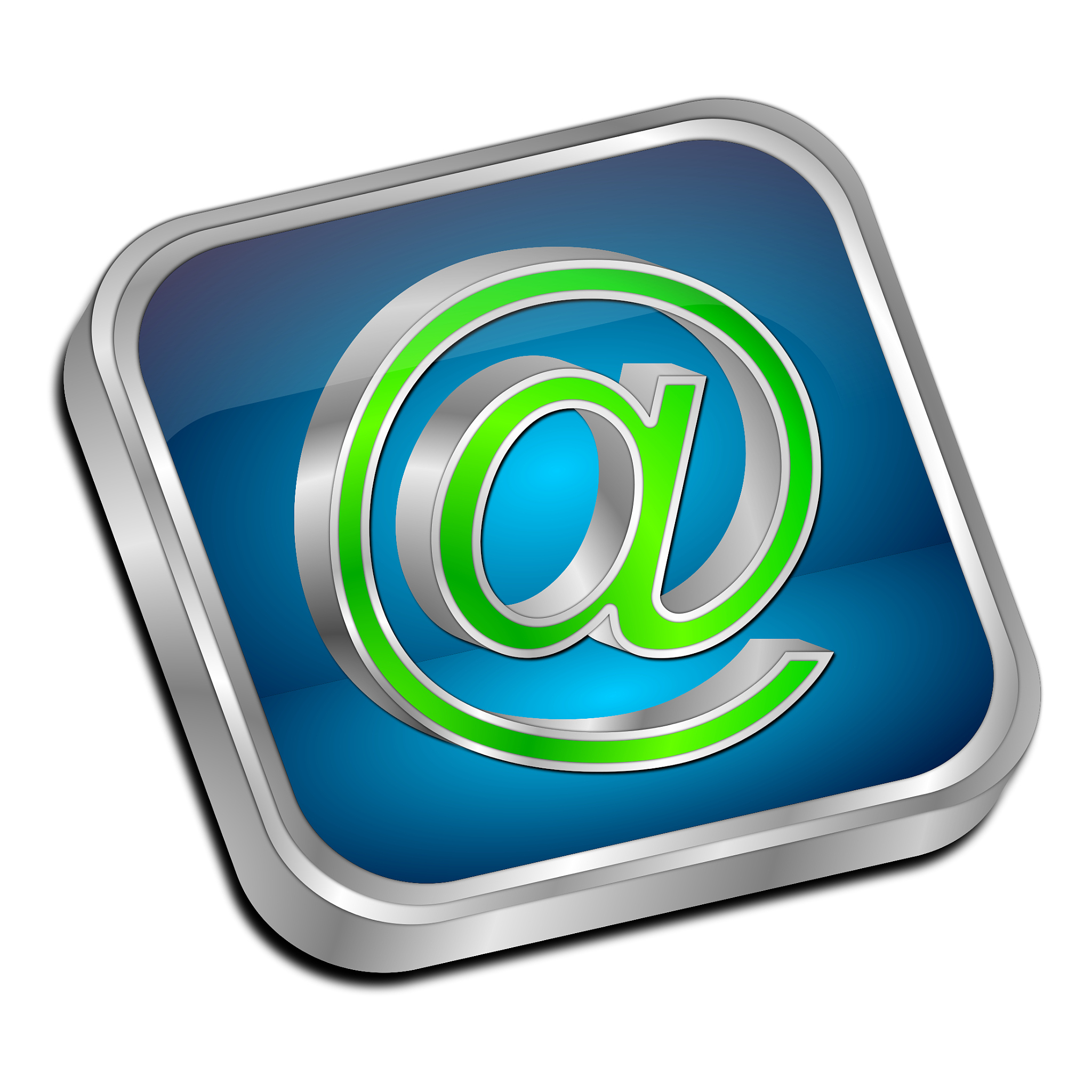 e-mail button - 3d illustration