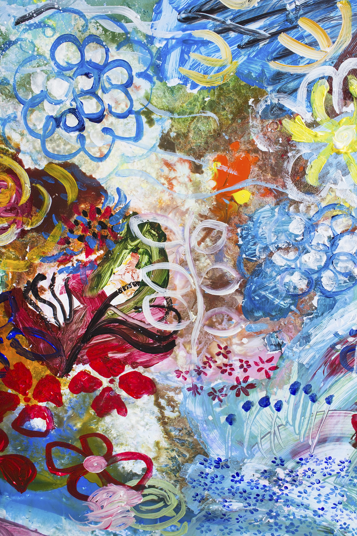 detail of the painting as a background