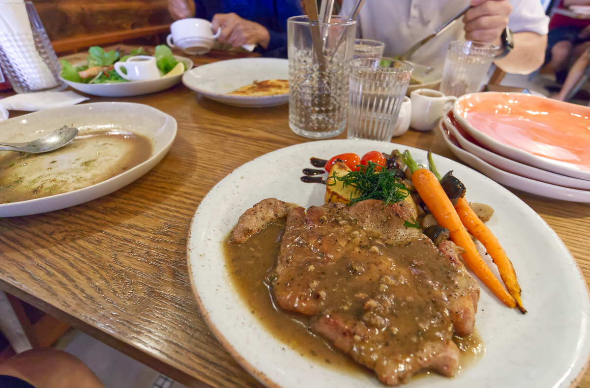 Just some left overs for dinner I went to Outback Steakhouse with my folks earlier today
