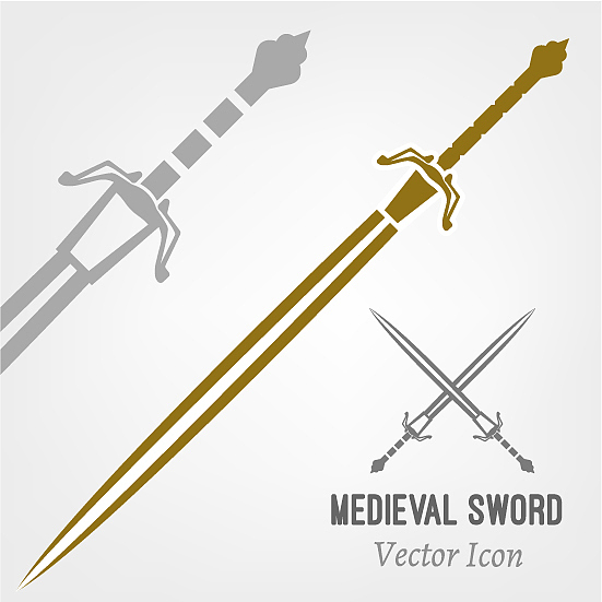 medieval sword icon