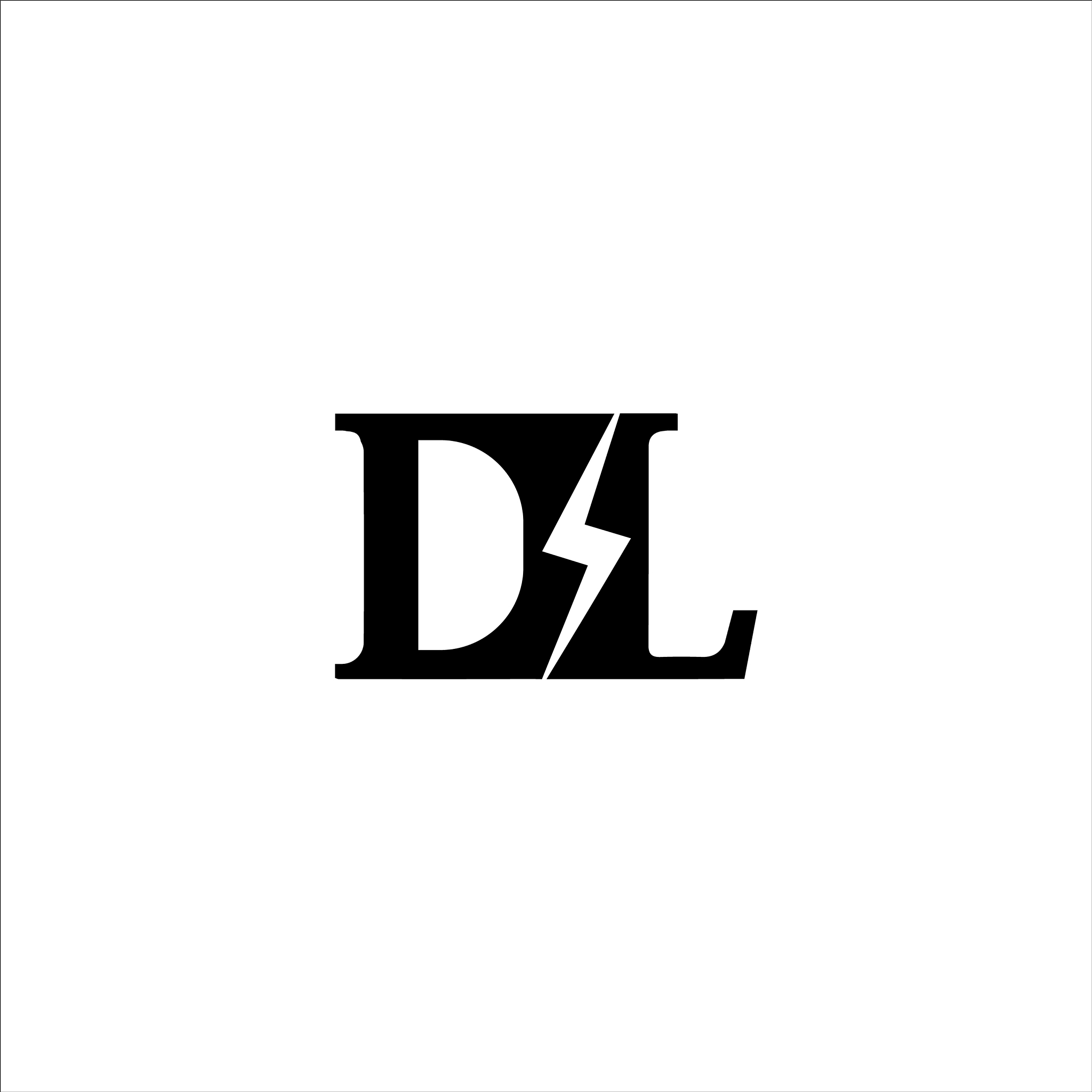 initial letter dl logo template design
