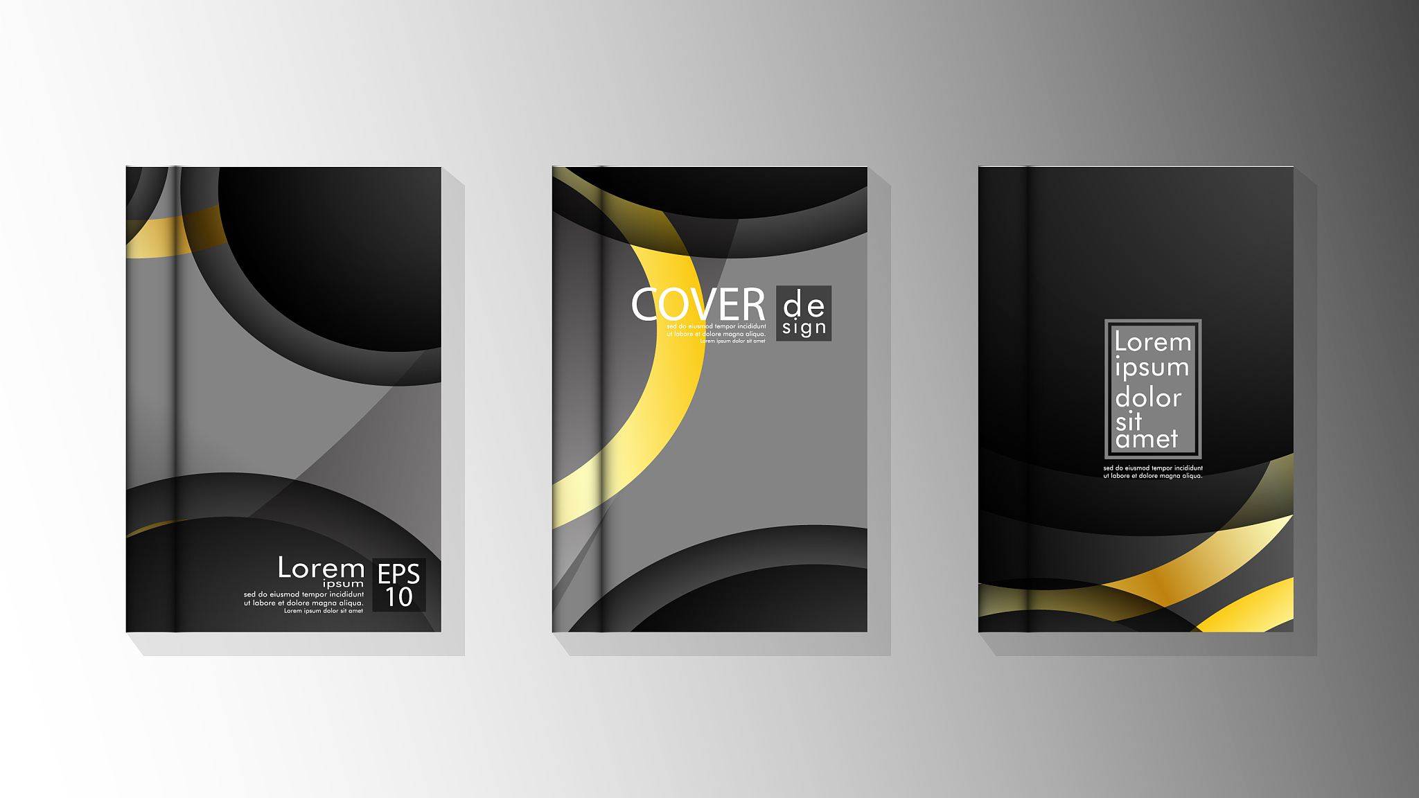 collection book cover backgrounds eps 10 design