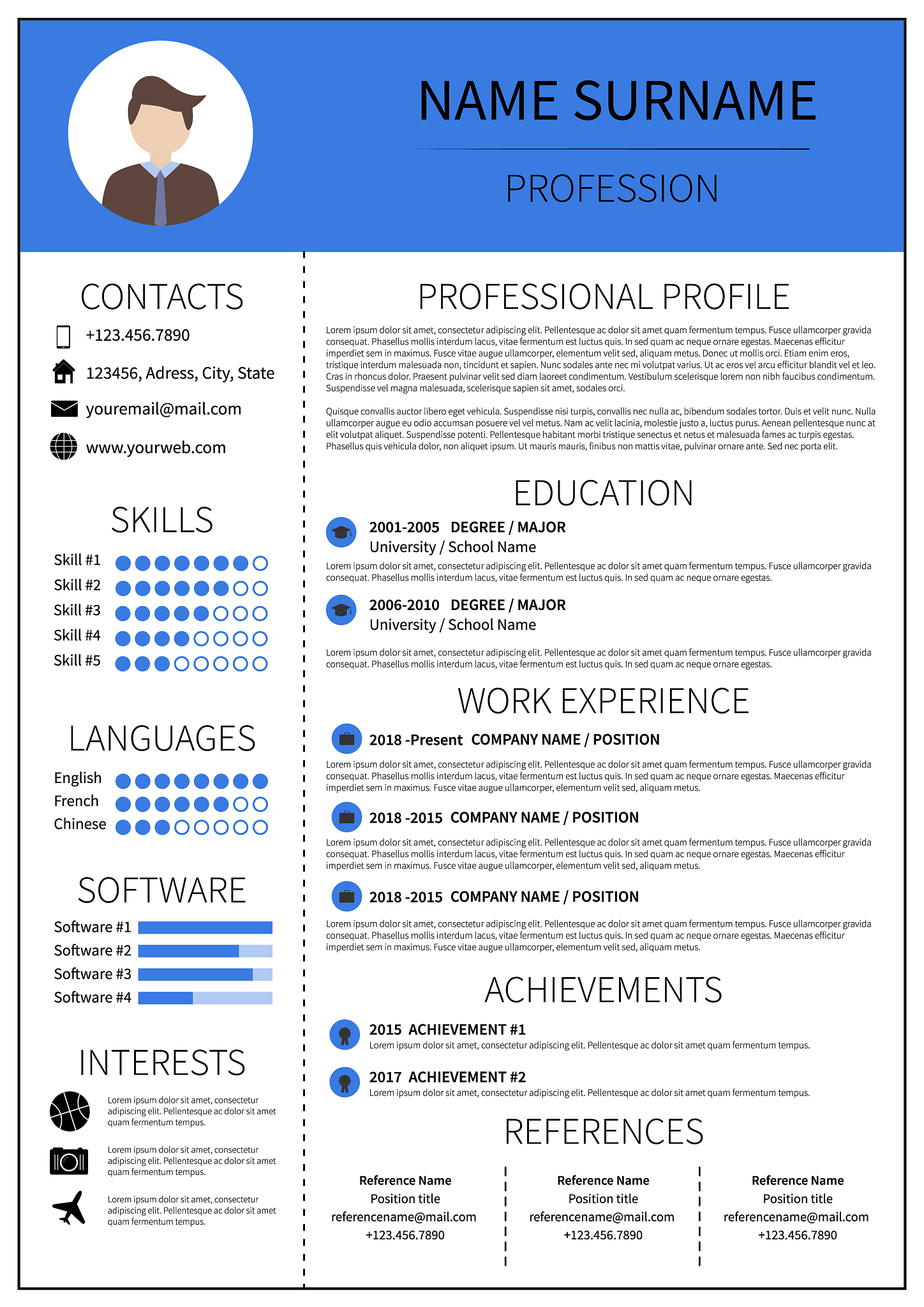 写一份c++程序员简历