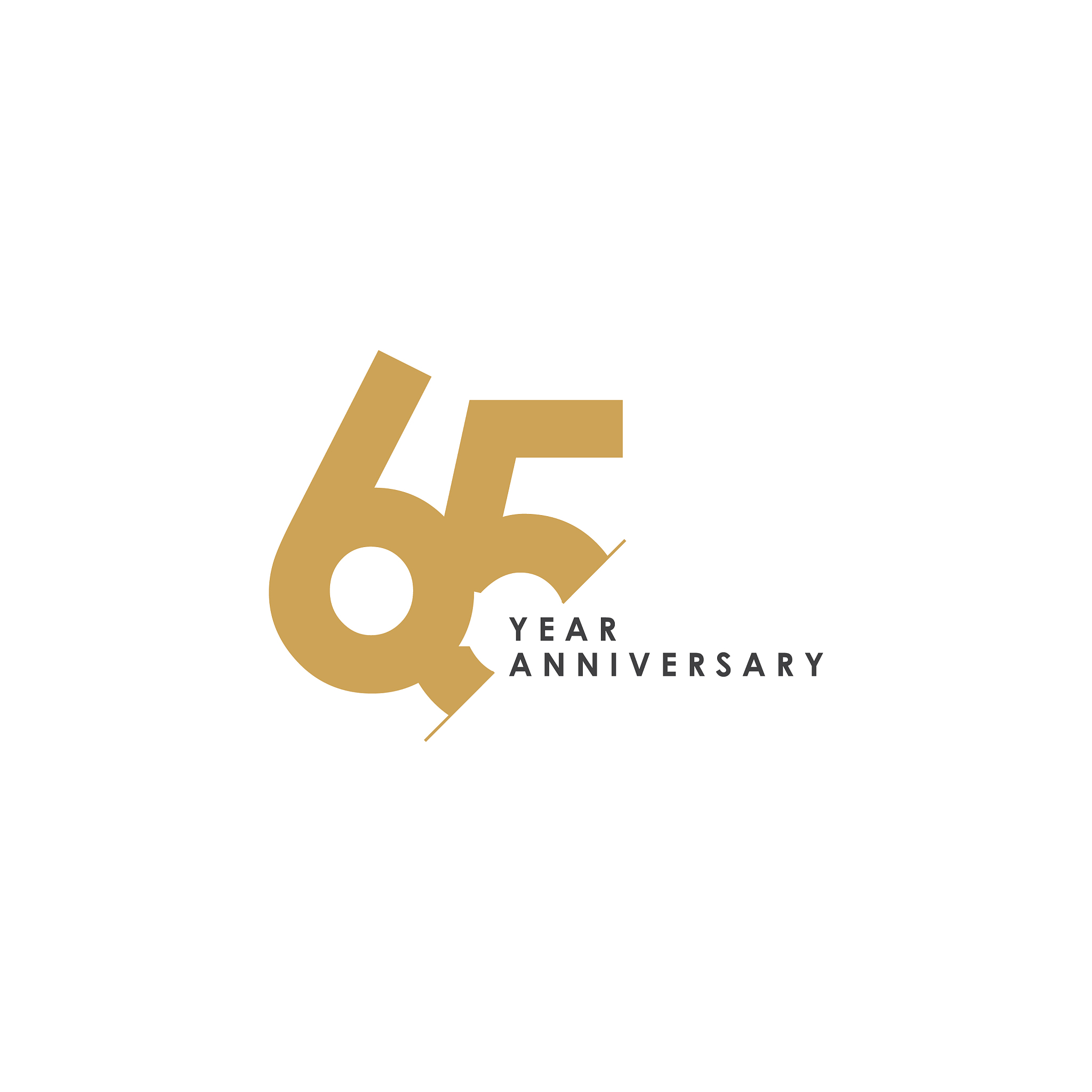65 year anniversary template design