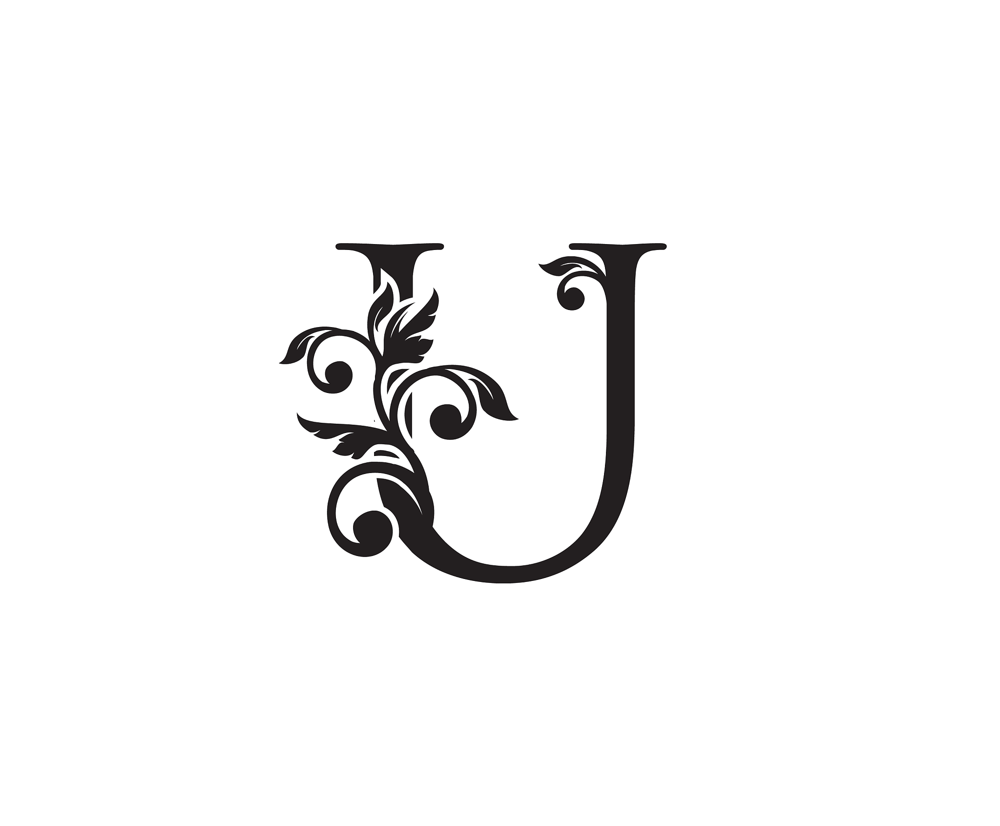 vintage letter u logo classic u letter design