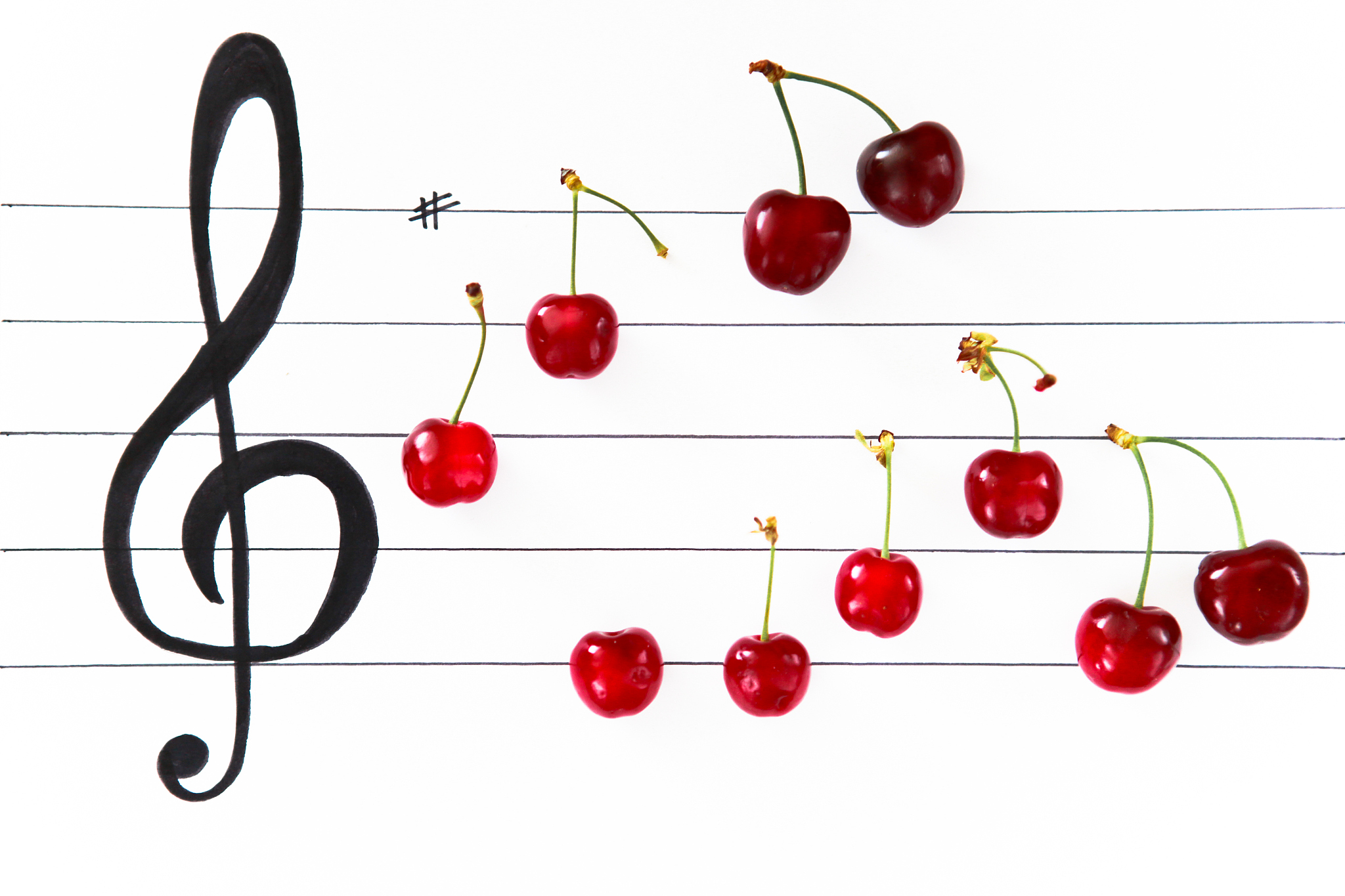 cherry music notes