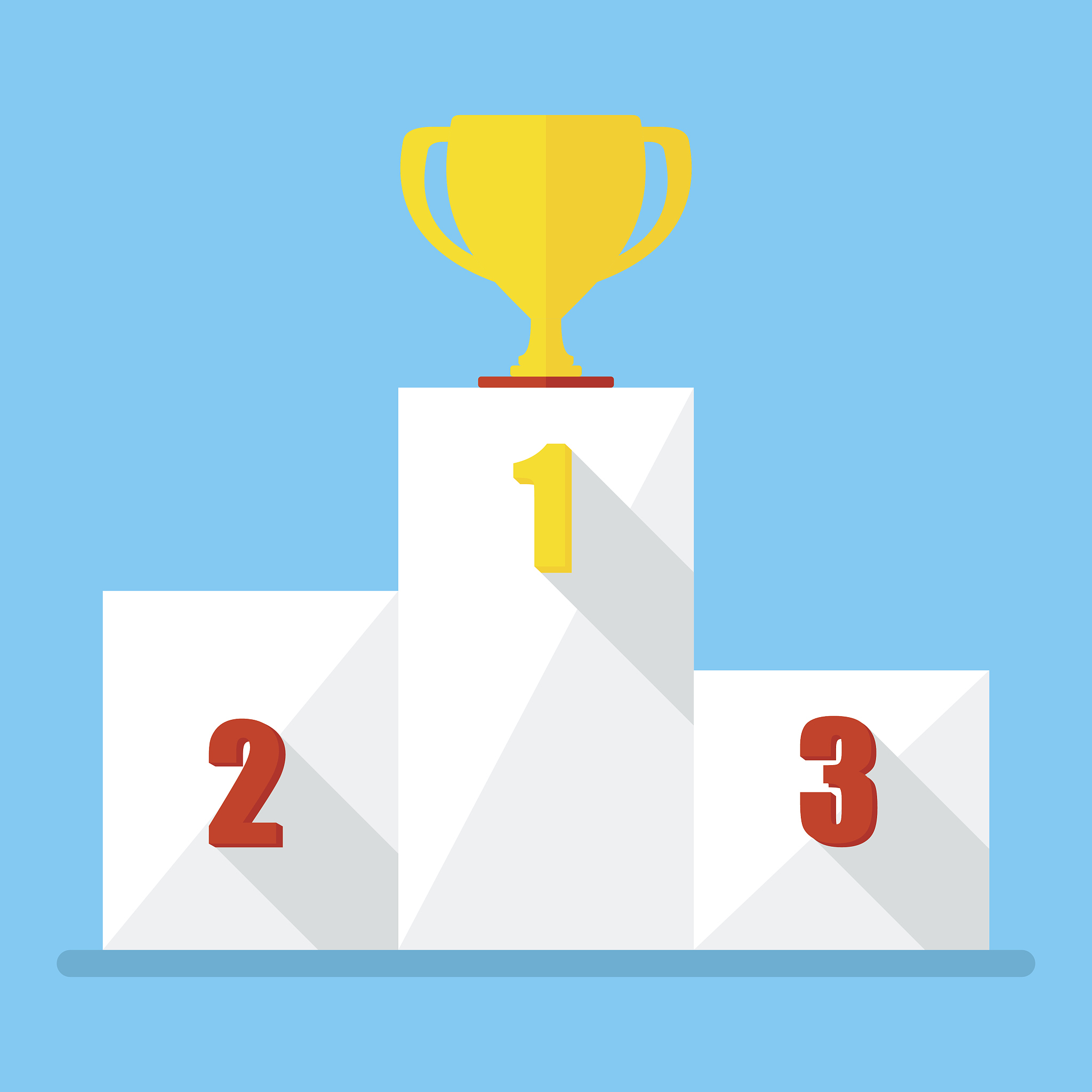 blue cup winner icon