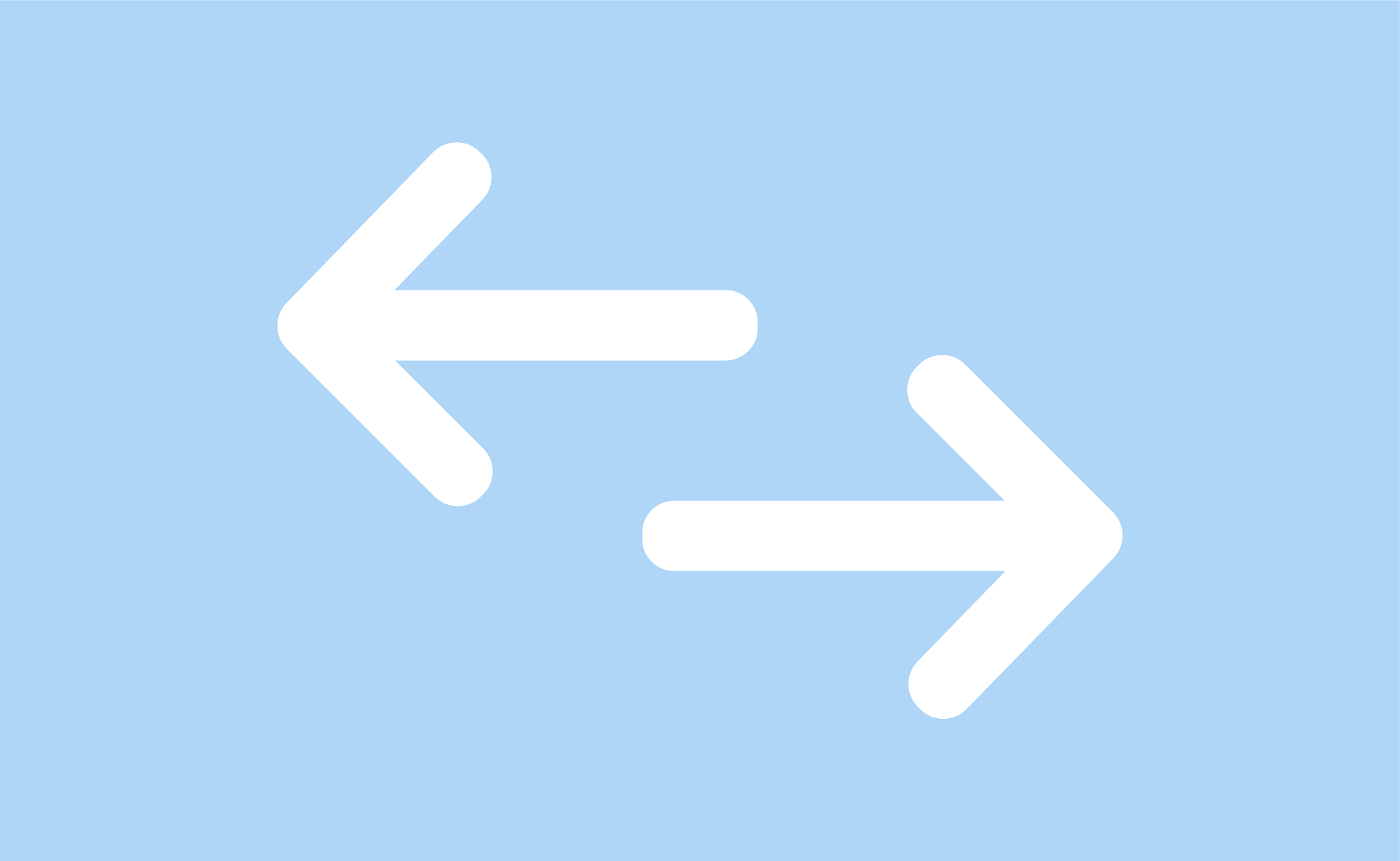 two white arrows left and right. arrows icon. white arrow vector