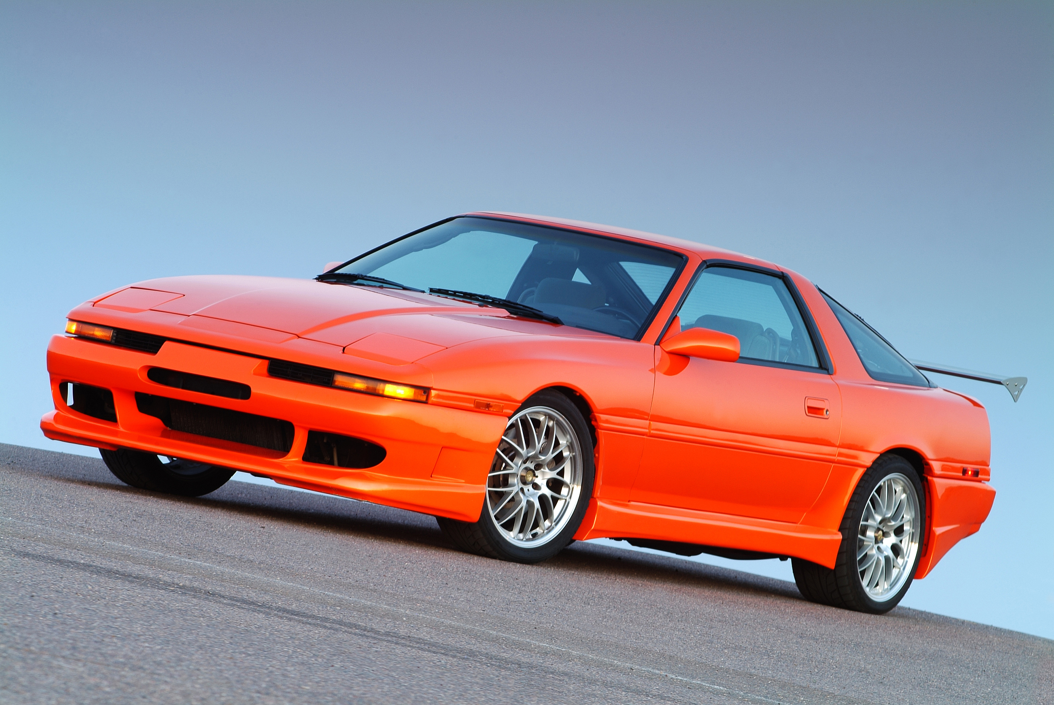 orange turbo sports car