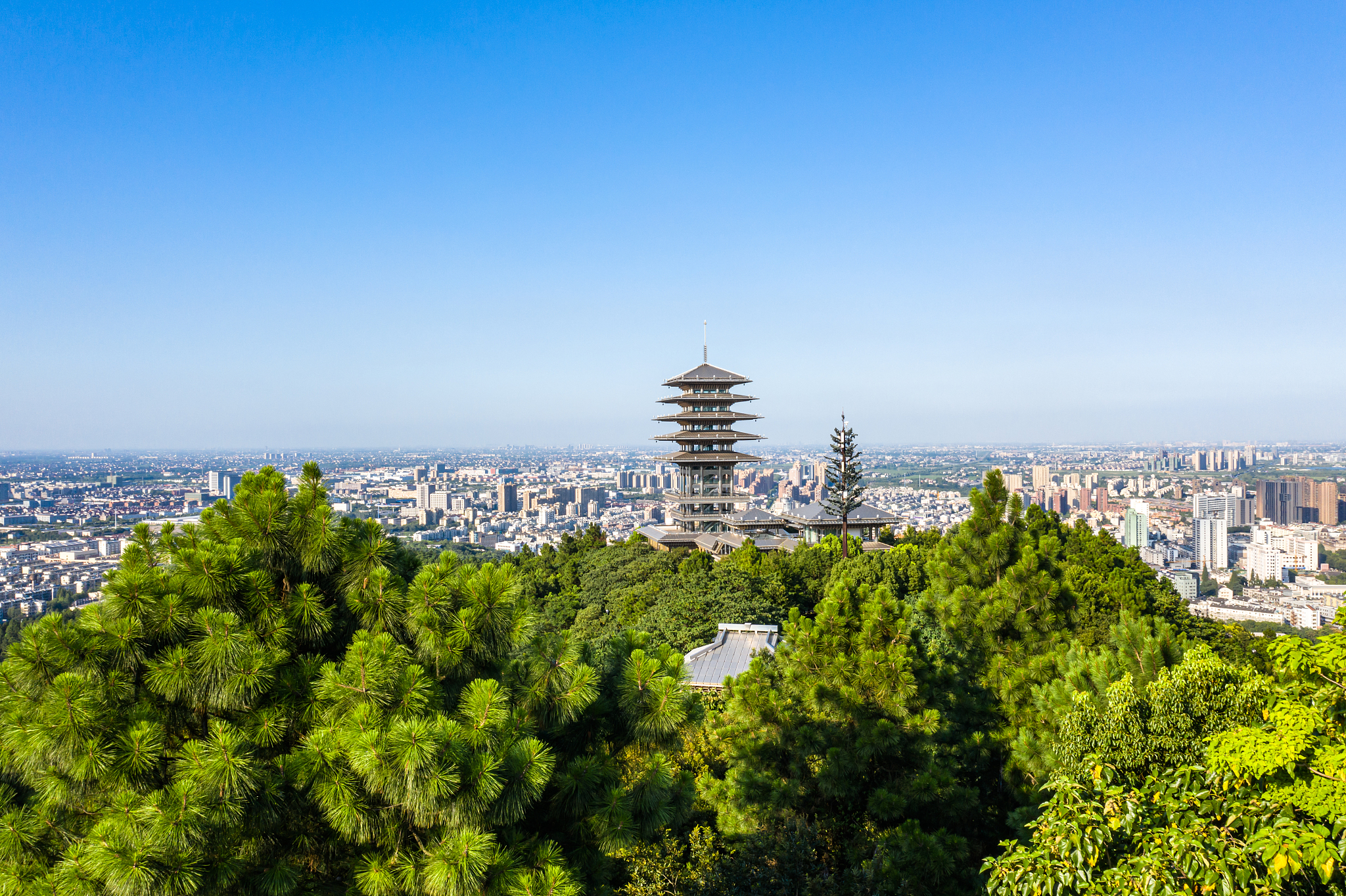 杭州城市天际线与地标建筑