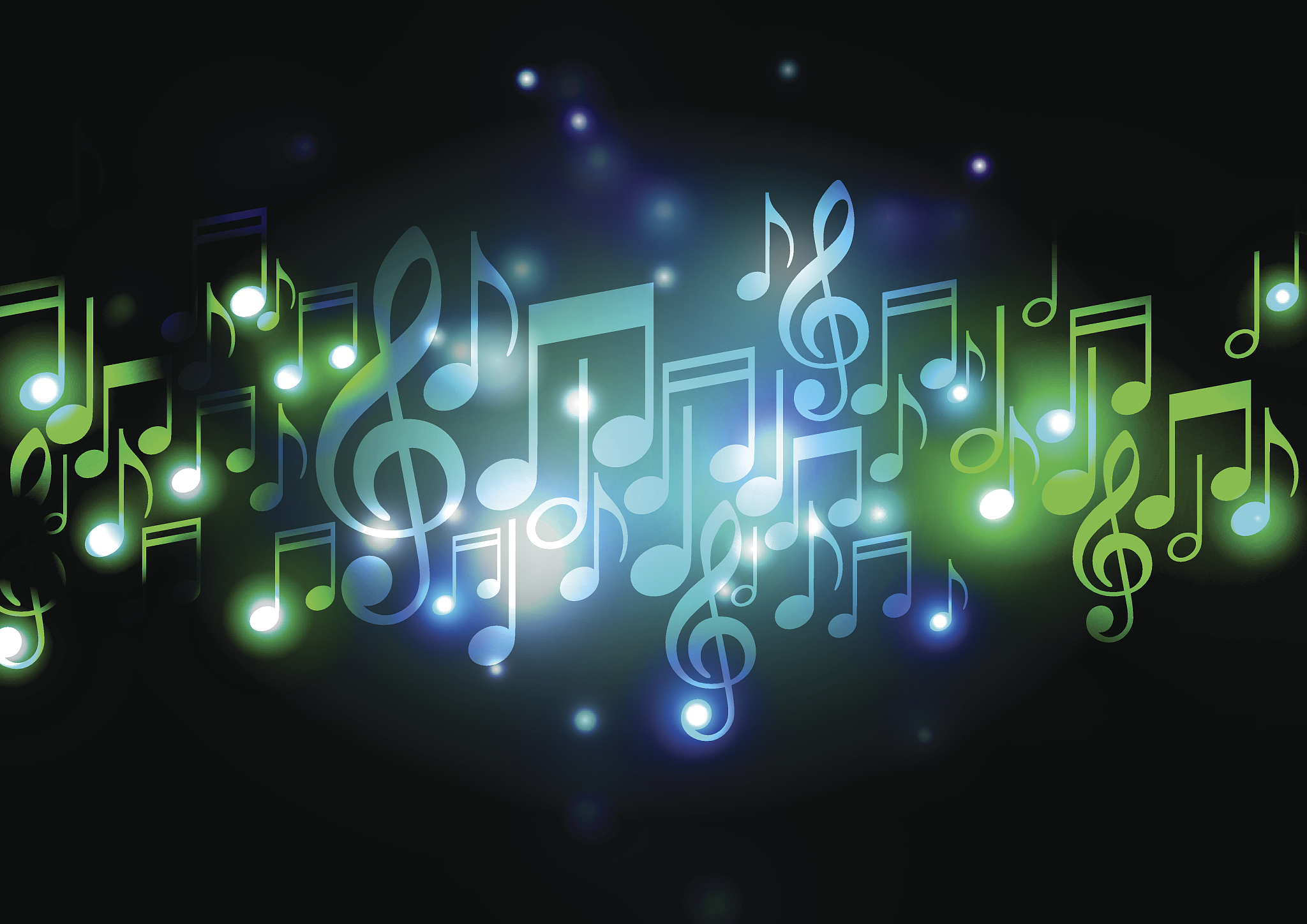 abstract notes with light background