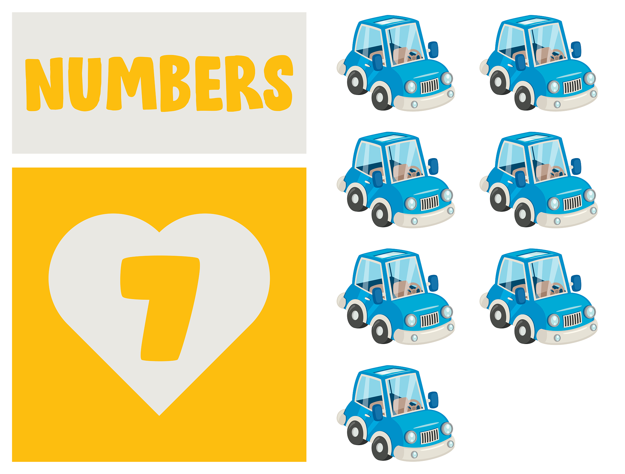 set of numbers for children education