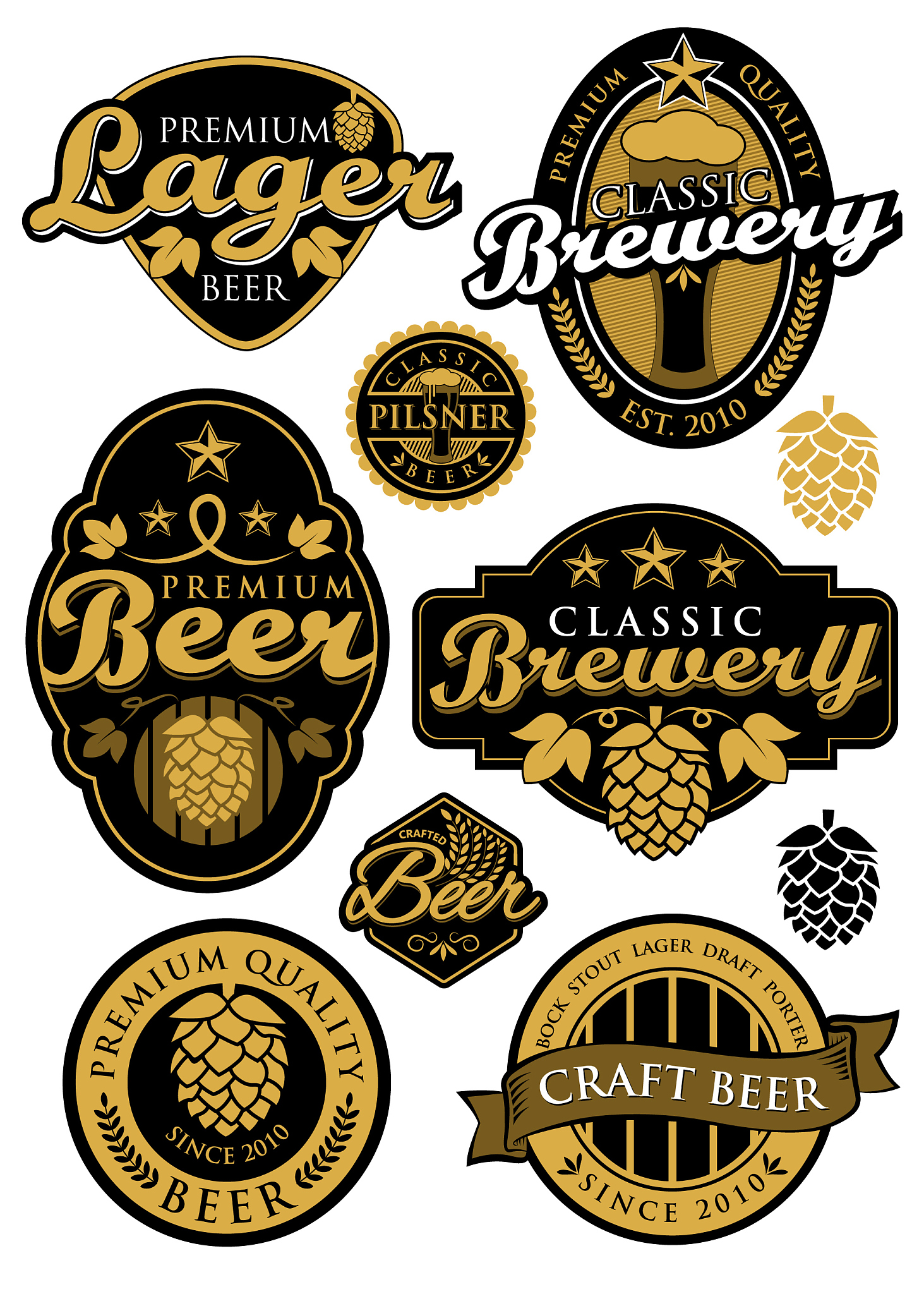 vintage brewery label