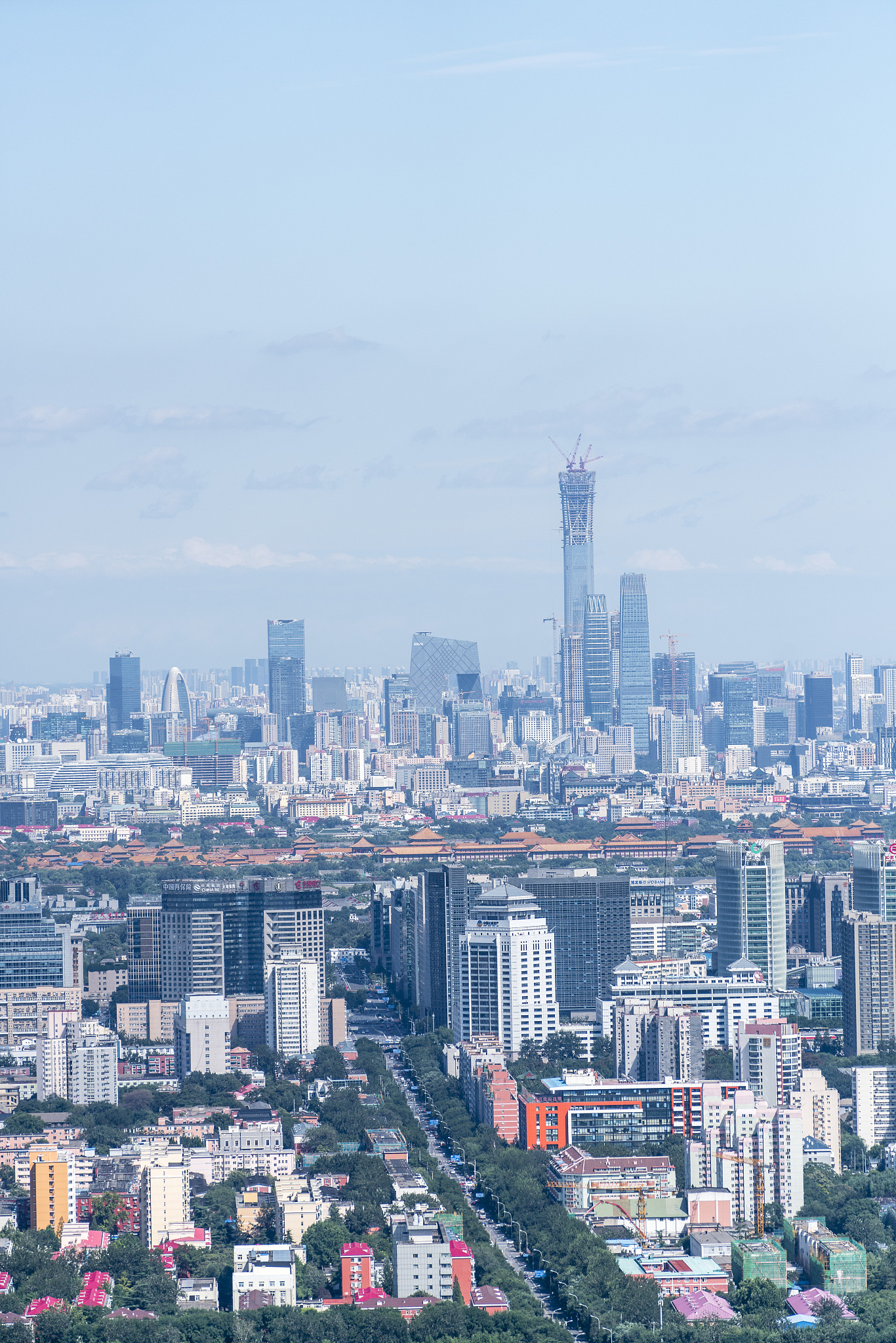 北京市城市风光远眺