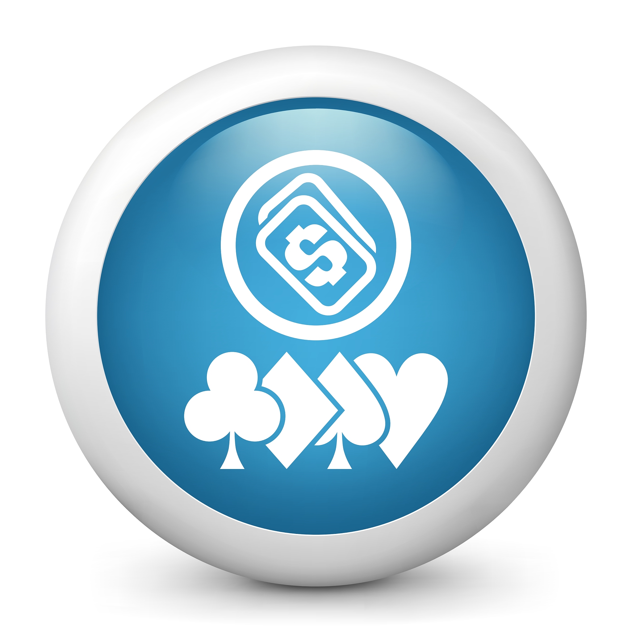 blue glossy icon