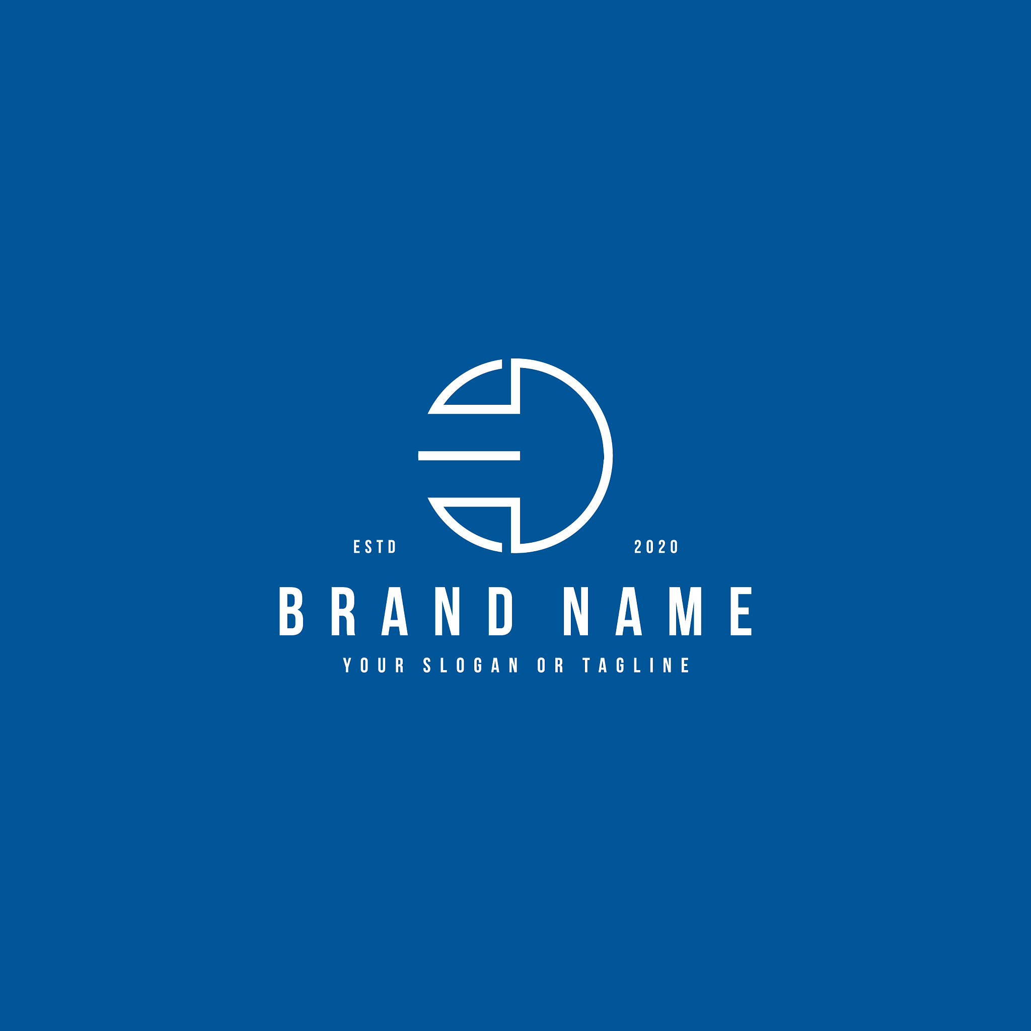 letter ed logo design