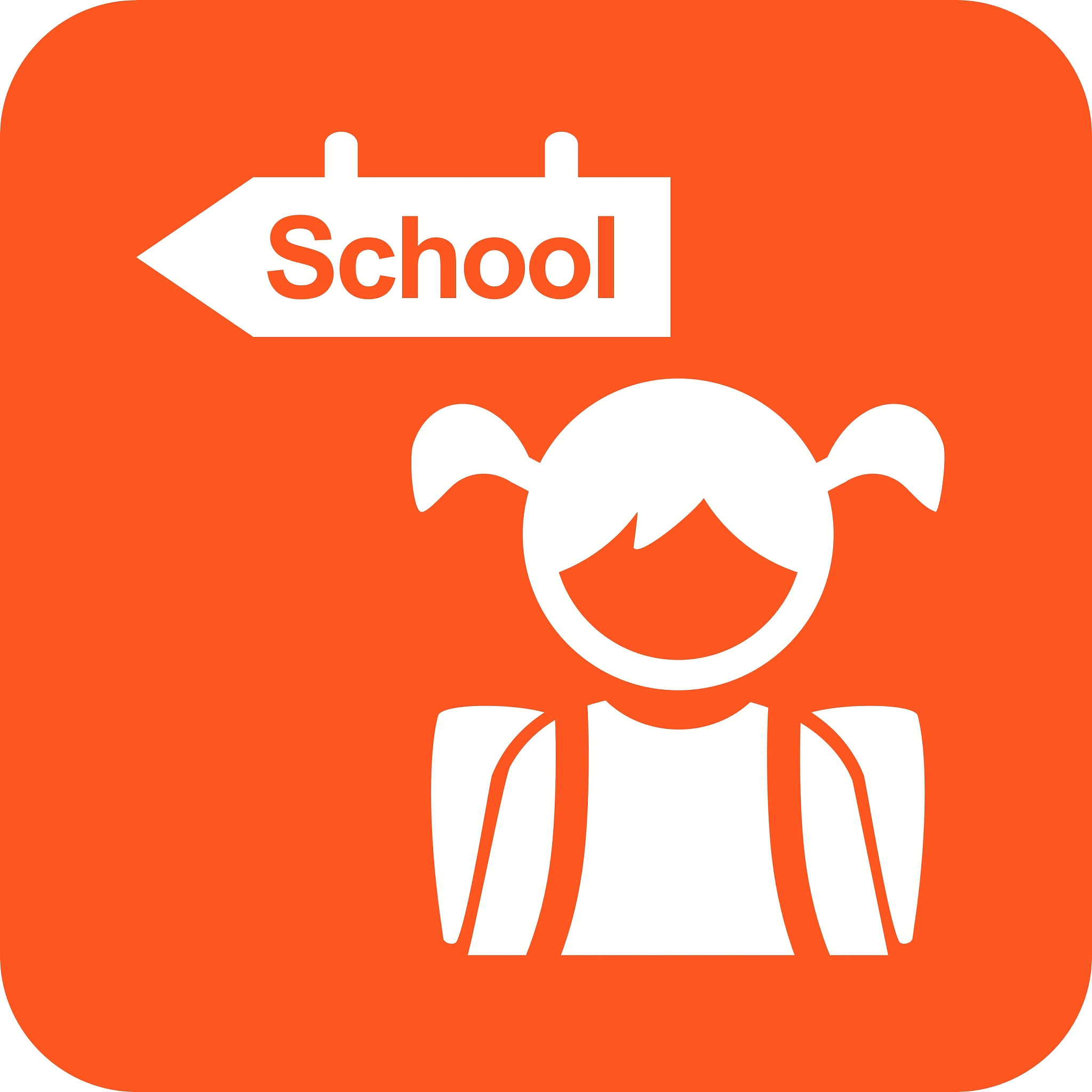 going to school