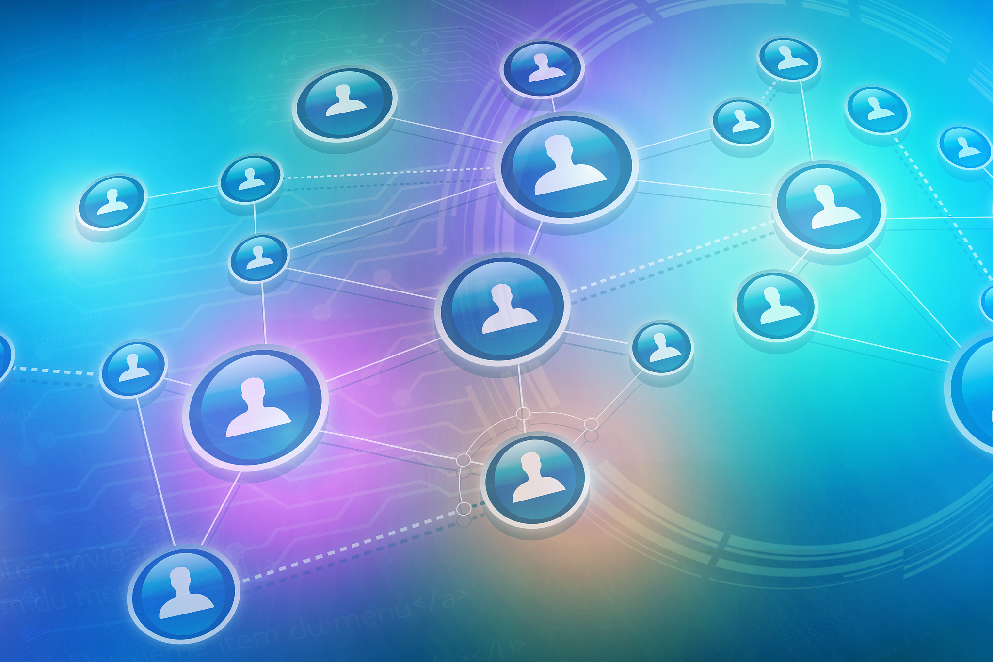 concept of business international network interface - technology