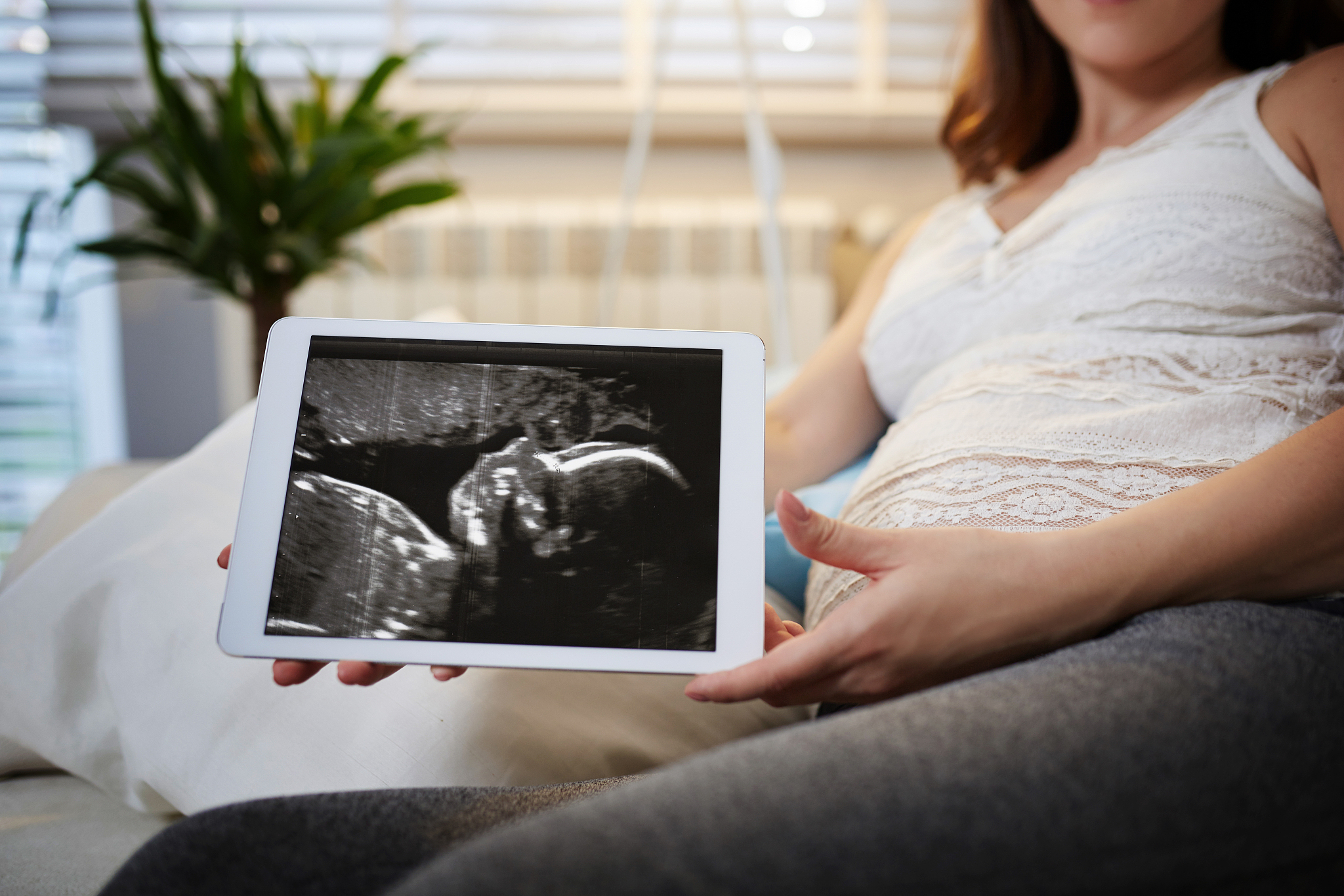 ultrasound scan on the tablet