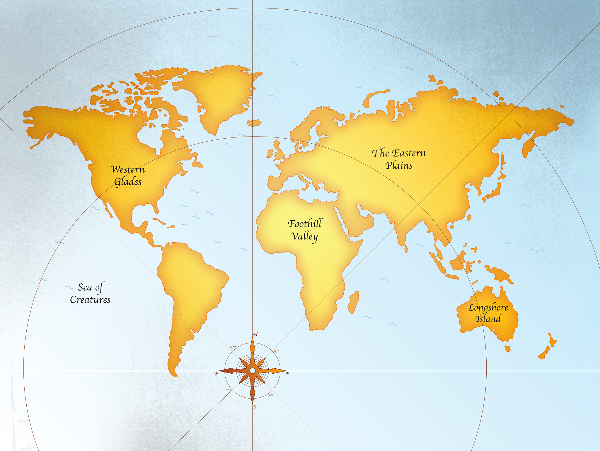 old world map - bitmap