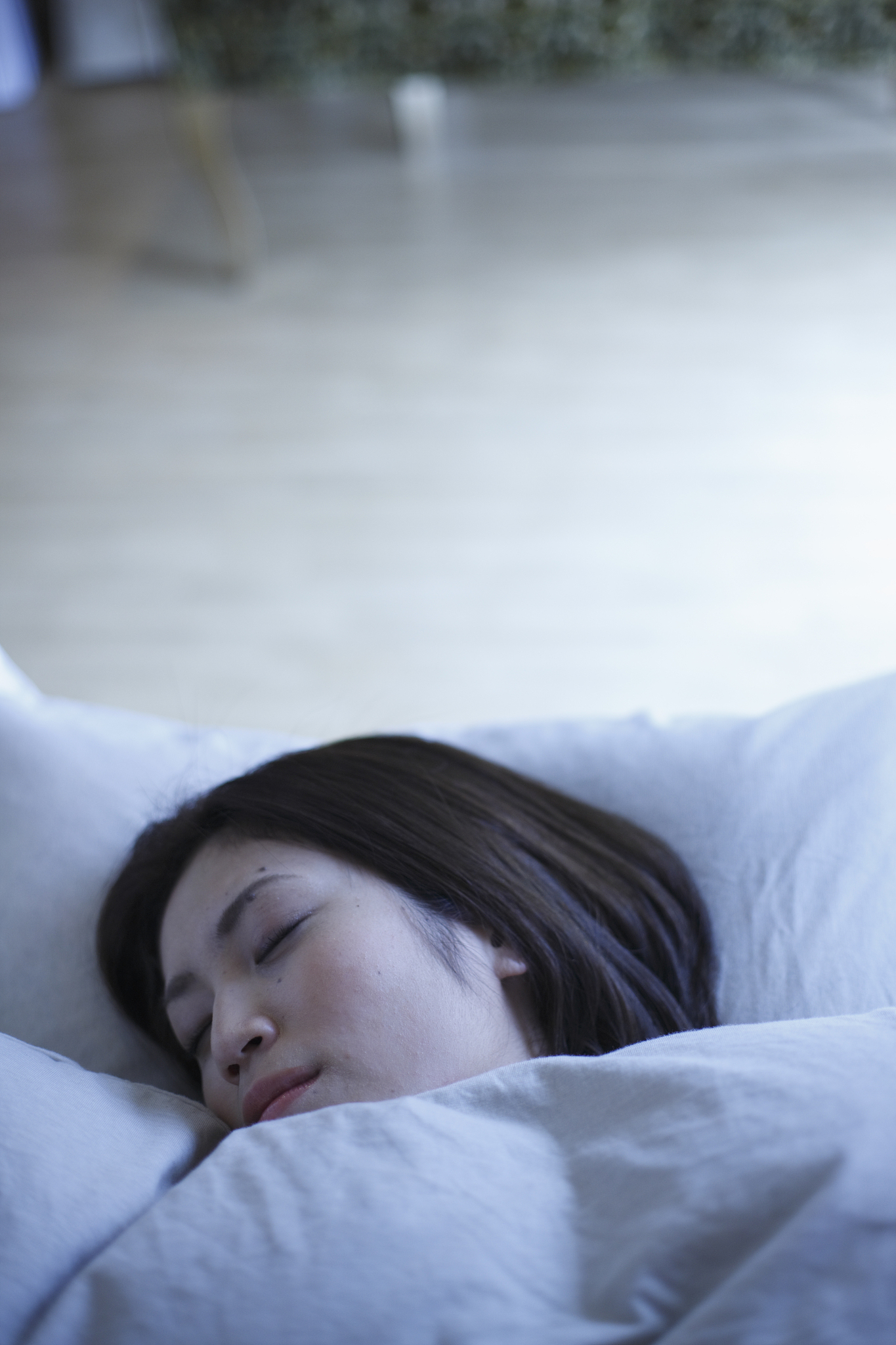 a sleeping woman