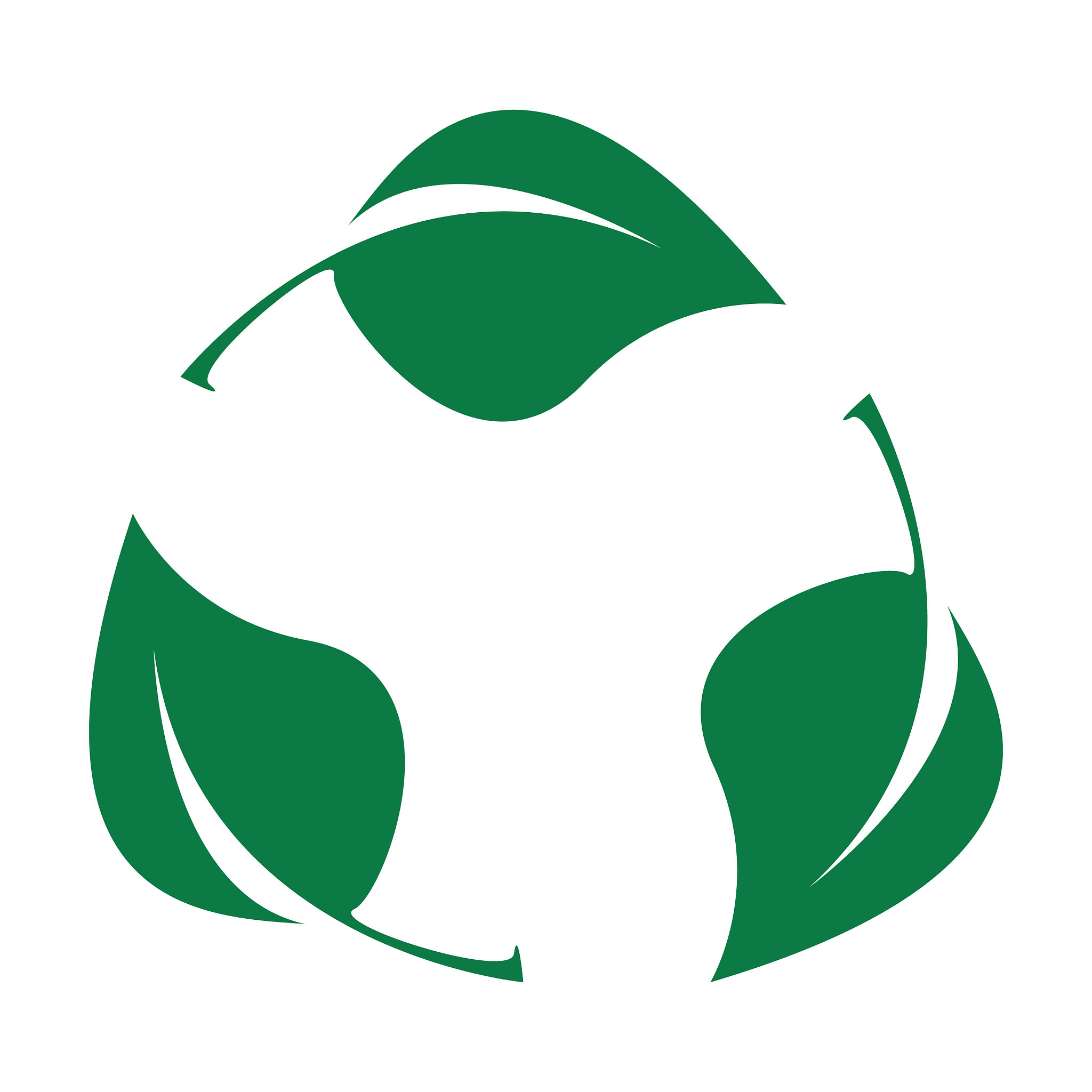 green leaves bio recyclable plastic icon