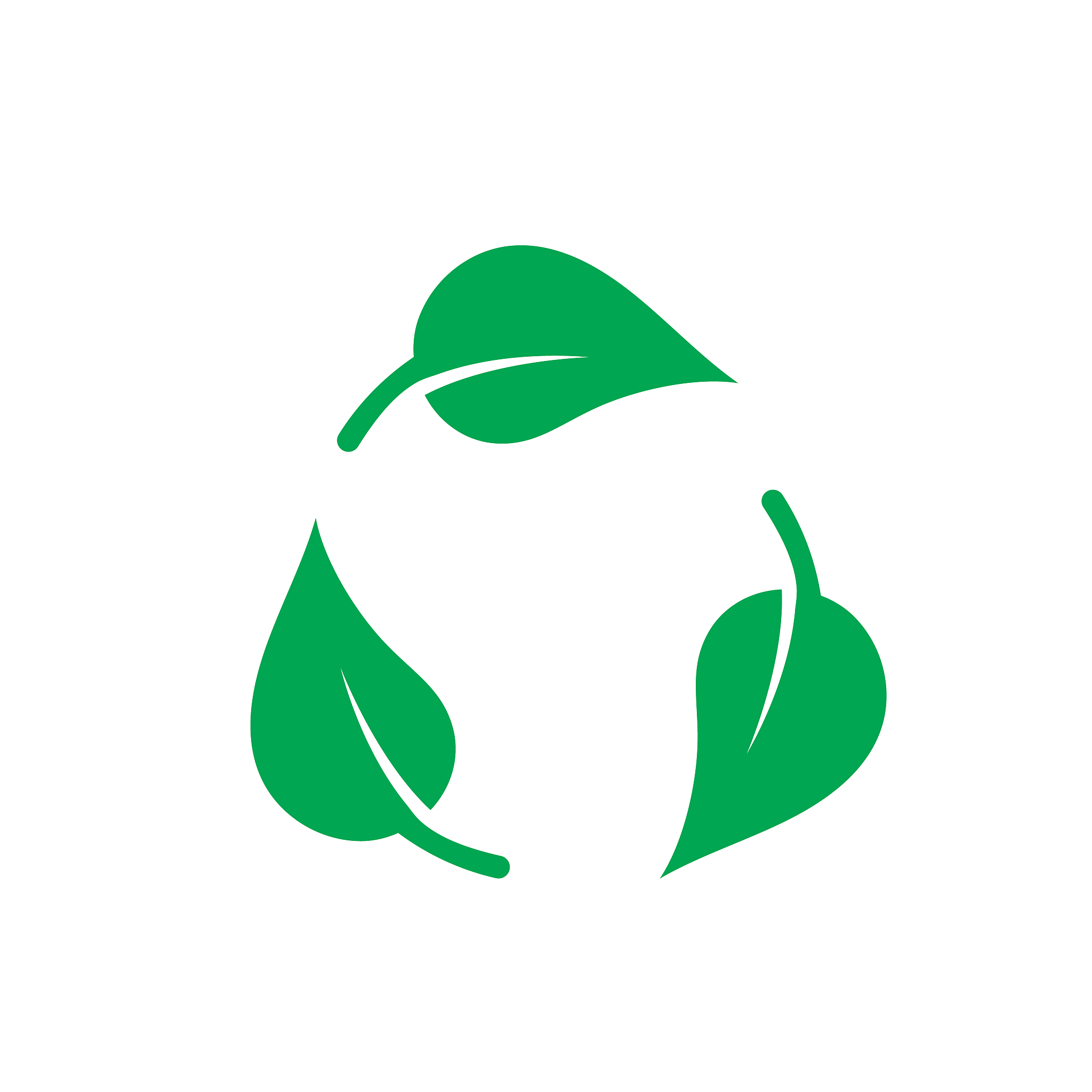 recycle vector icon. recycling logo illustration. flat symbol, w