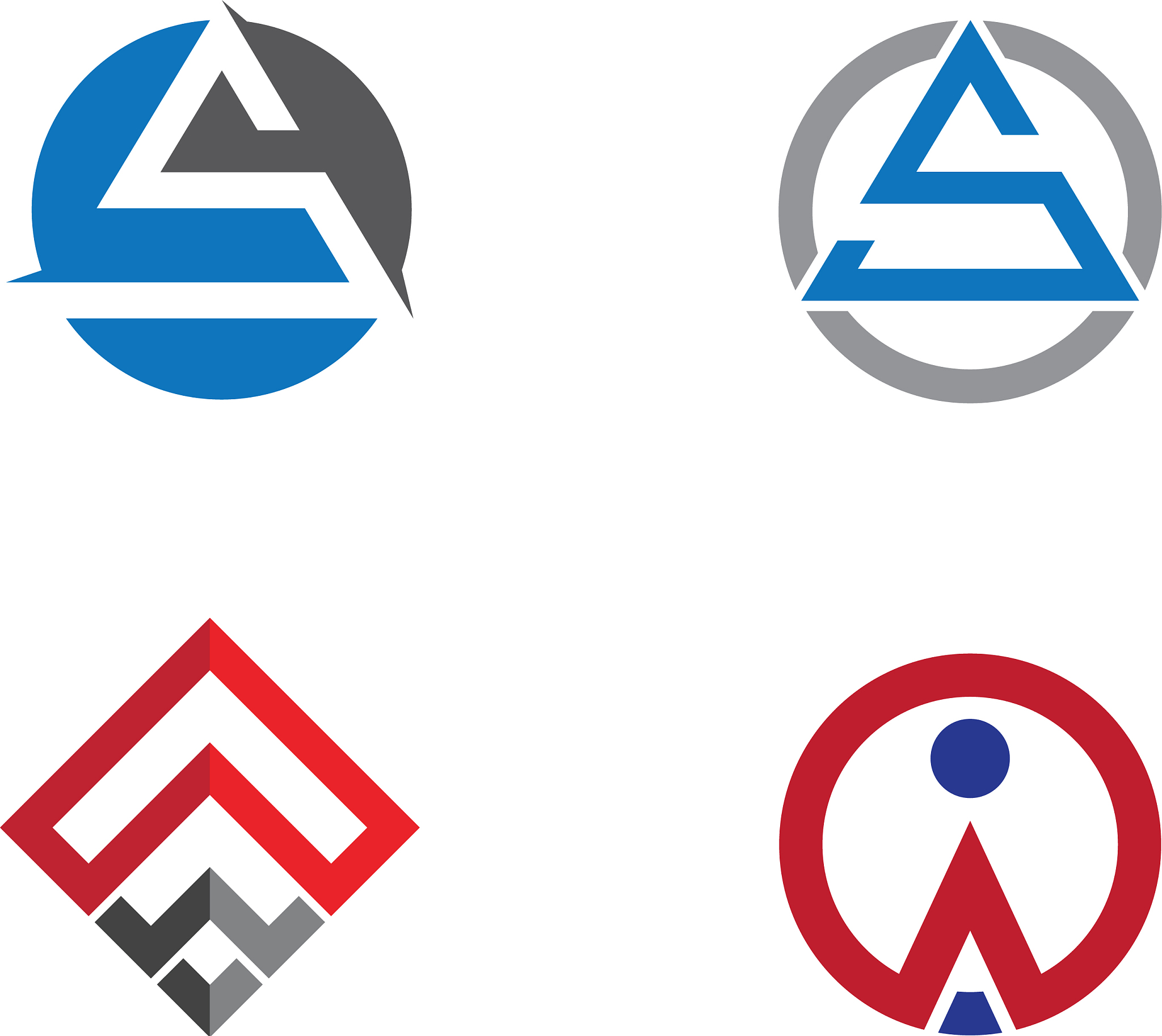 a letter icon logo template