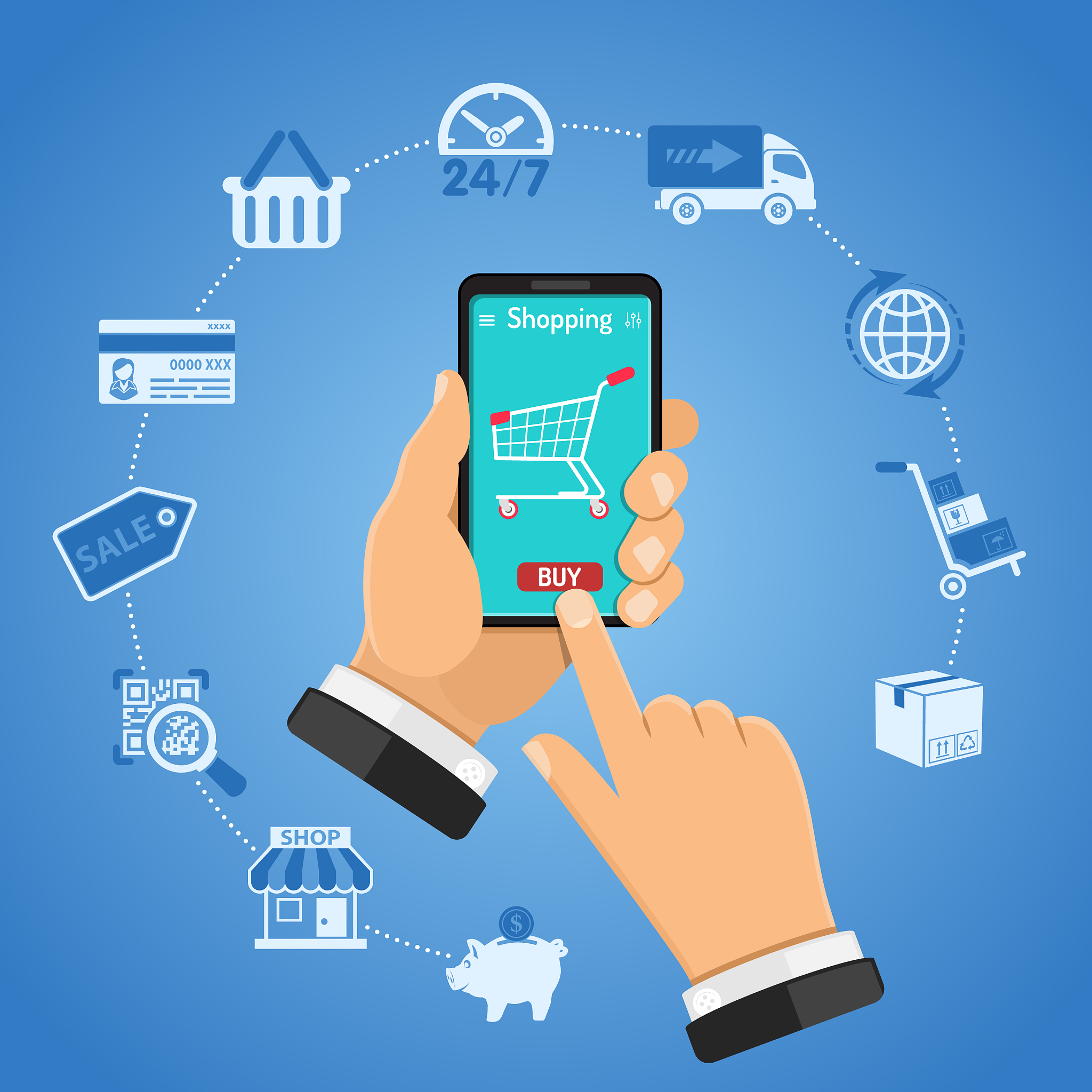 online shopping concept