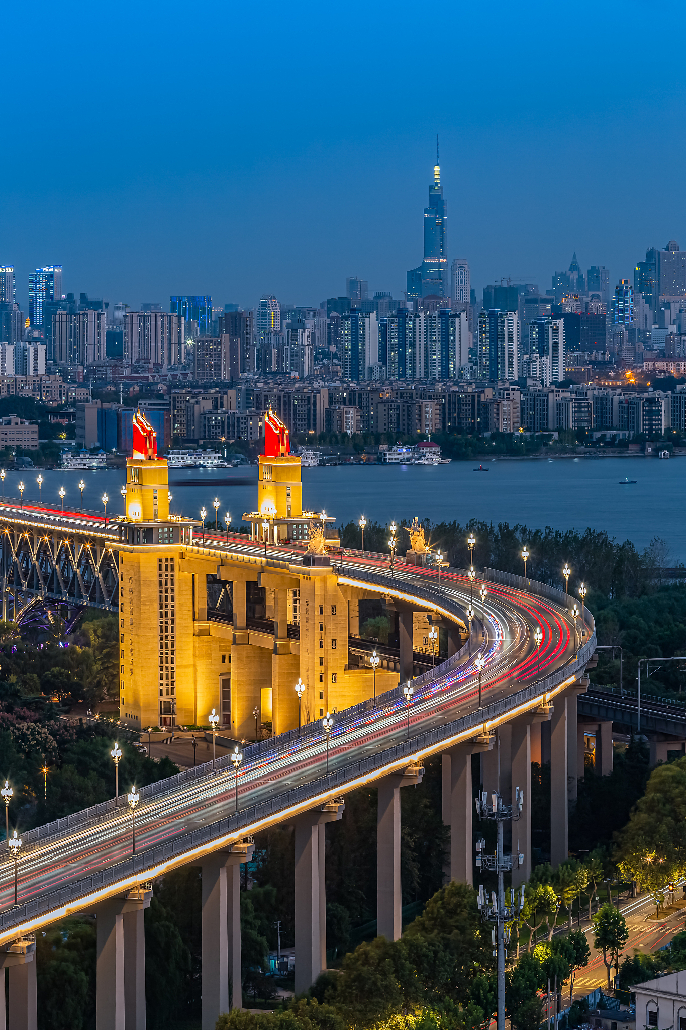 江苏省南京长江大桥风光