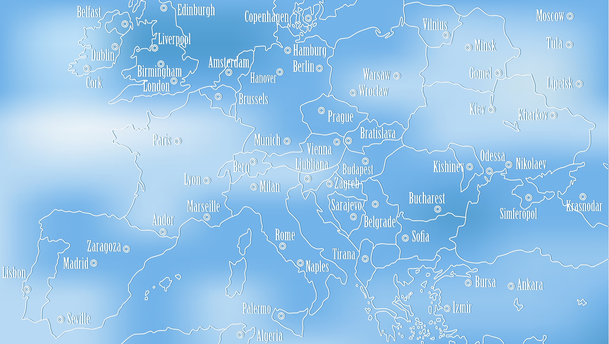 creative map of europe