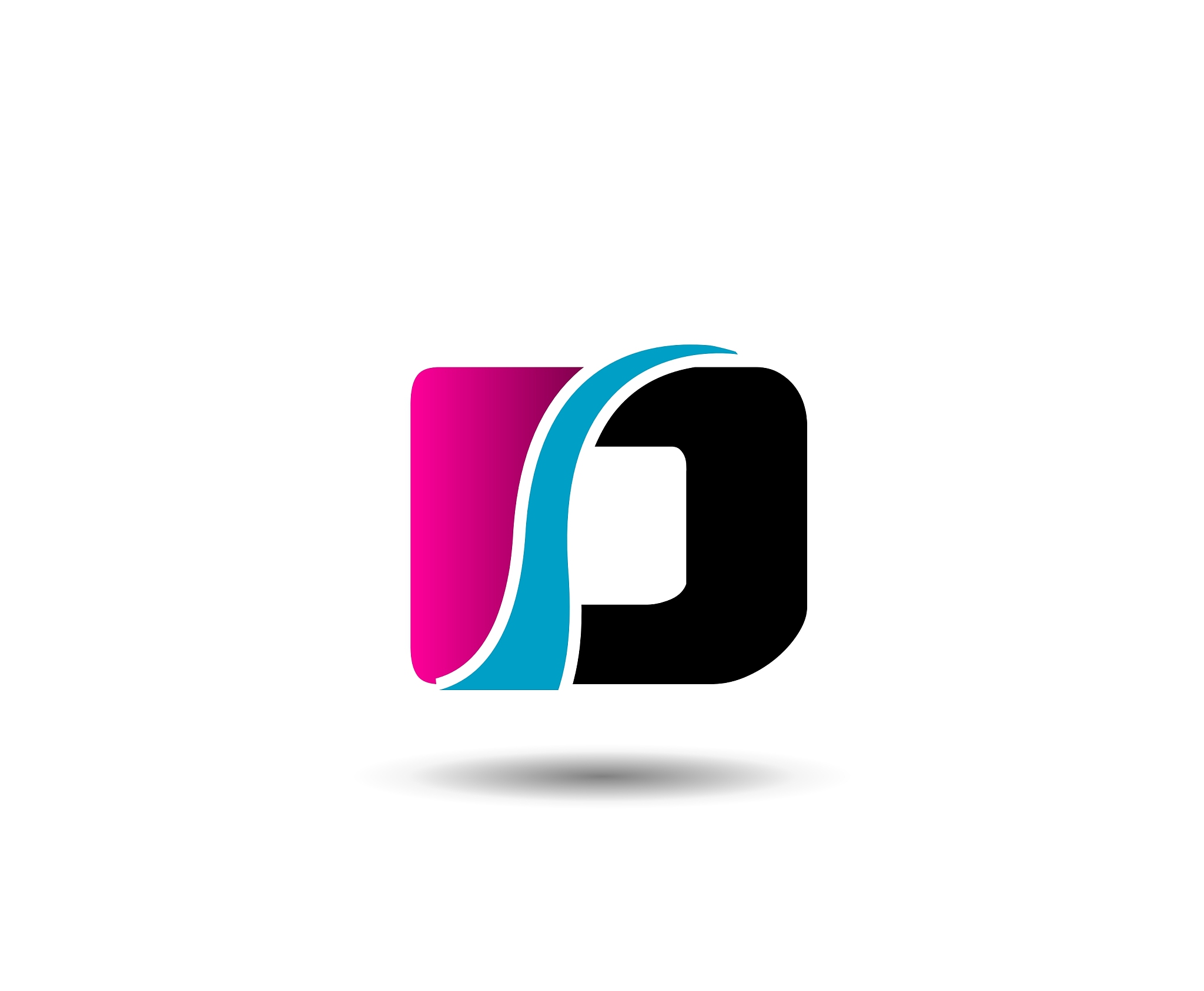 letter d logo icon design template elements