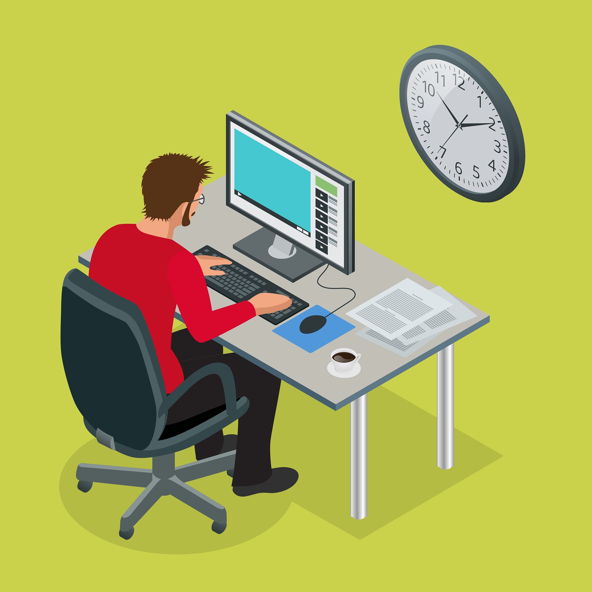 time to work or time management project plan