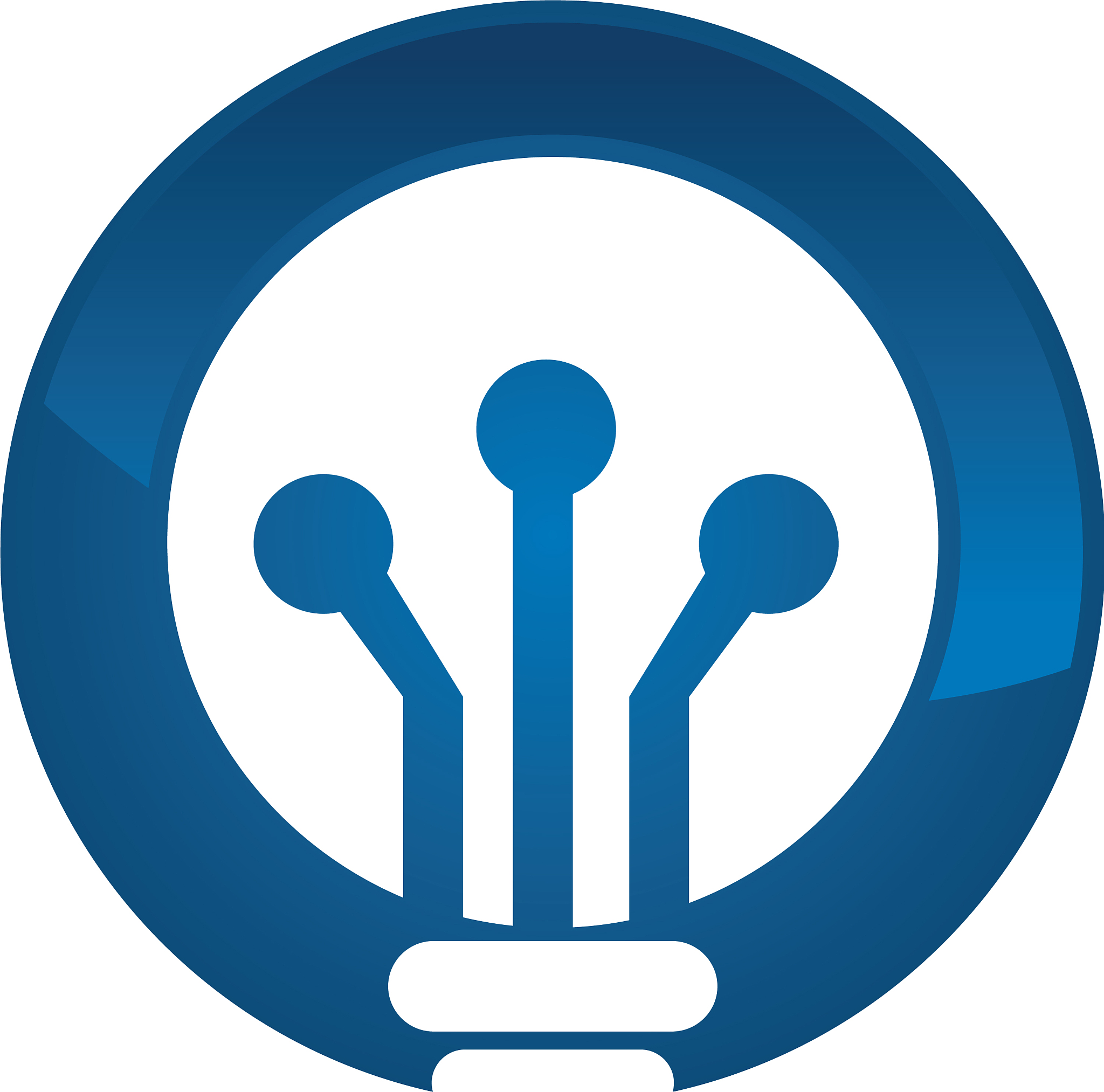 technology idea logo design template