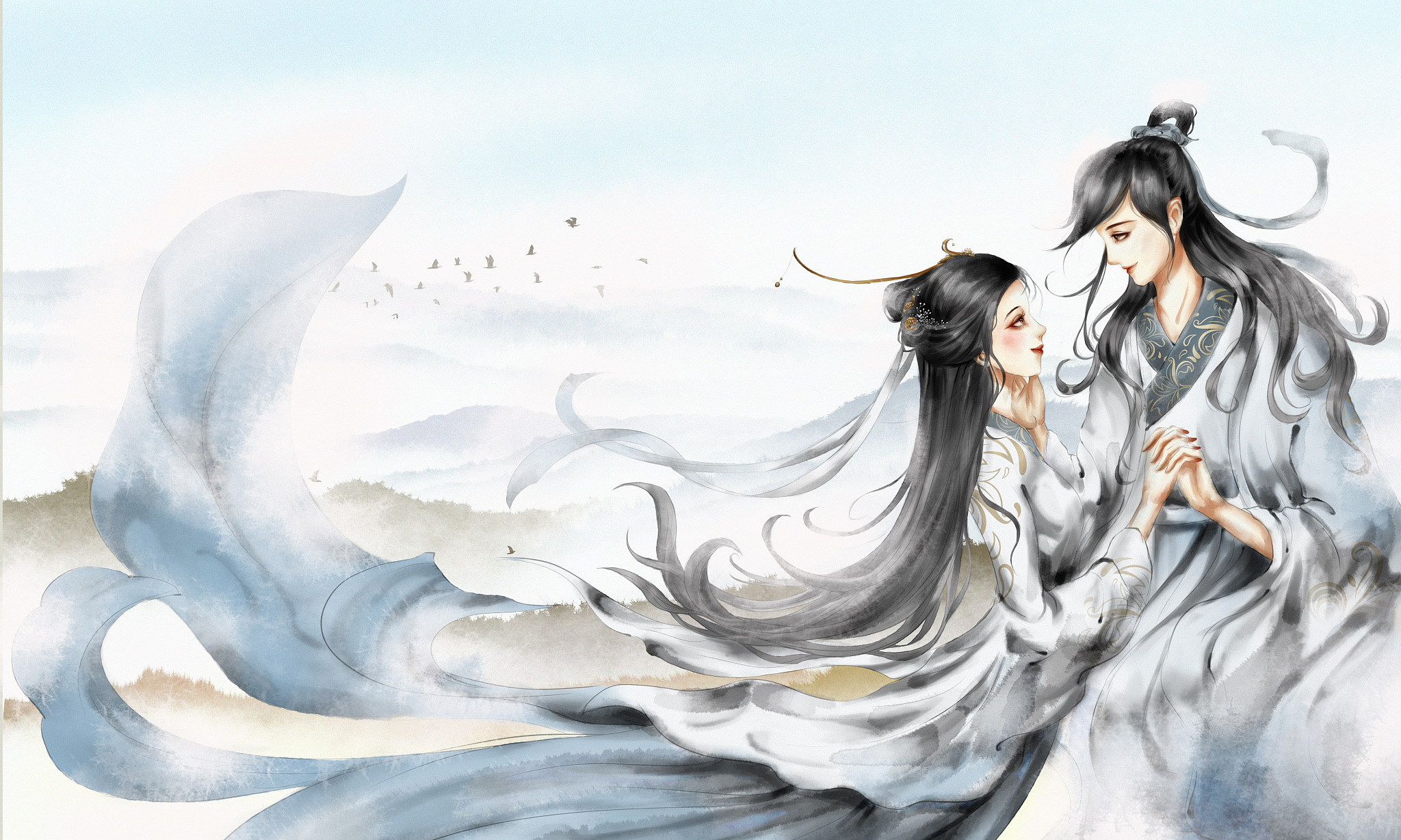 古风情侣伤感故事：相逢不识，相识却难相认