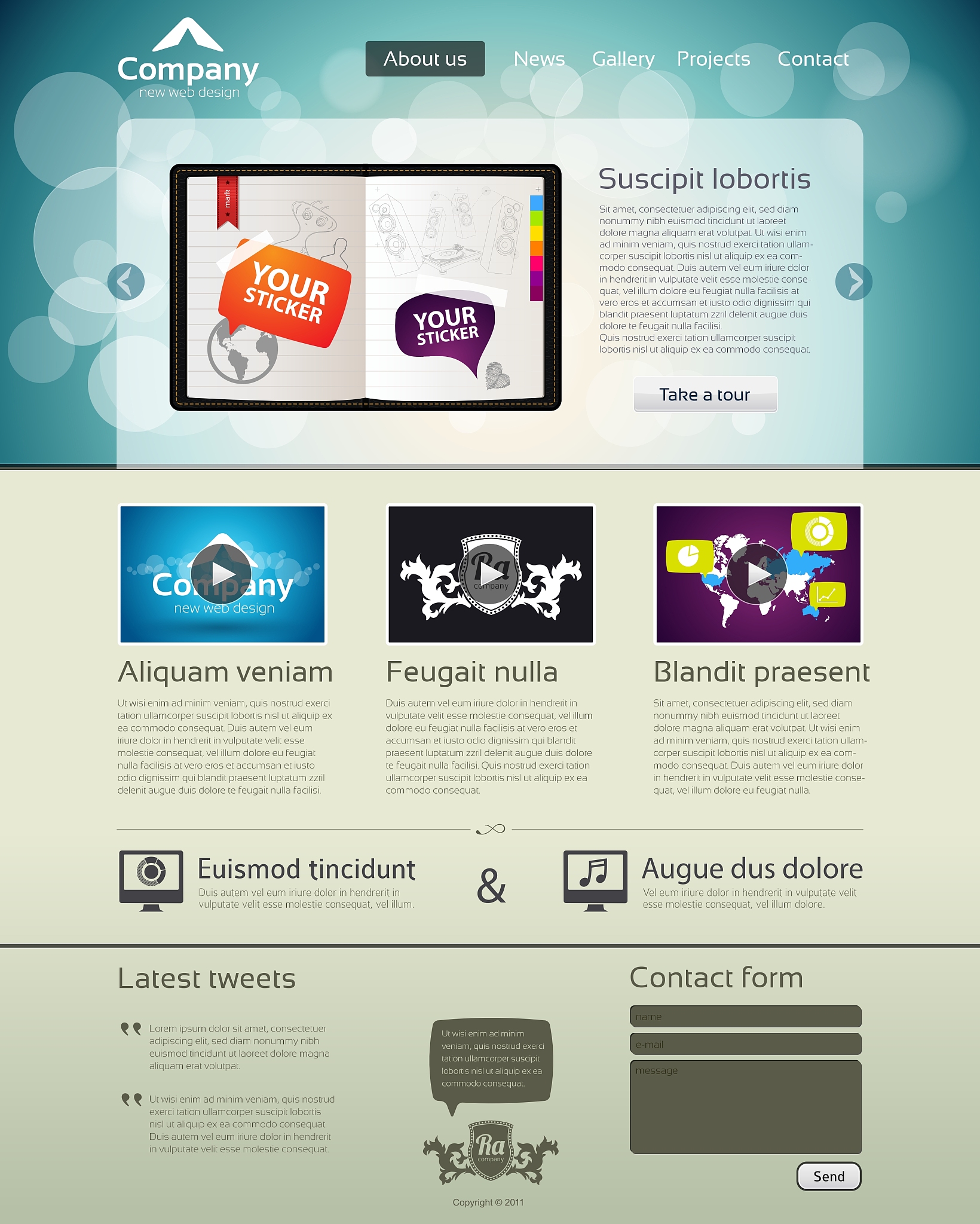 website design template
