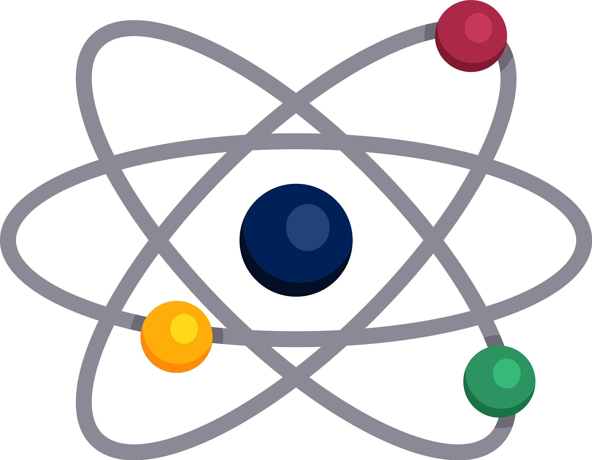 single color flat atomy icon