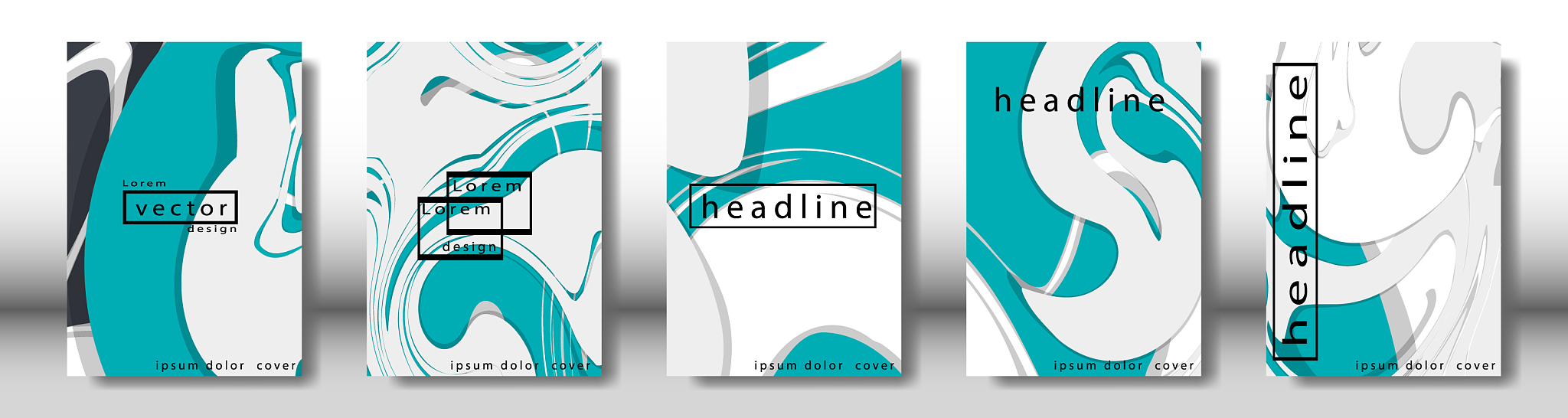 abstract cover with liquid elements book design