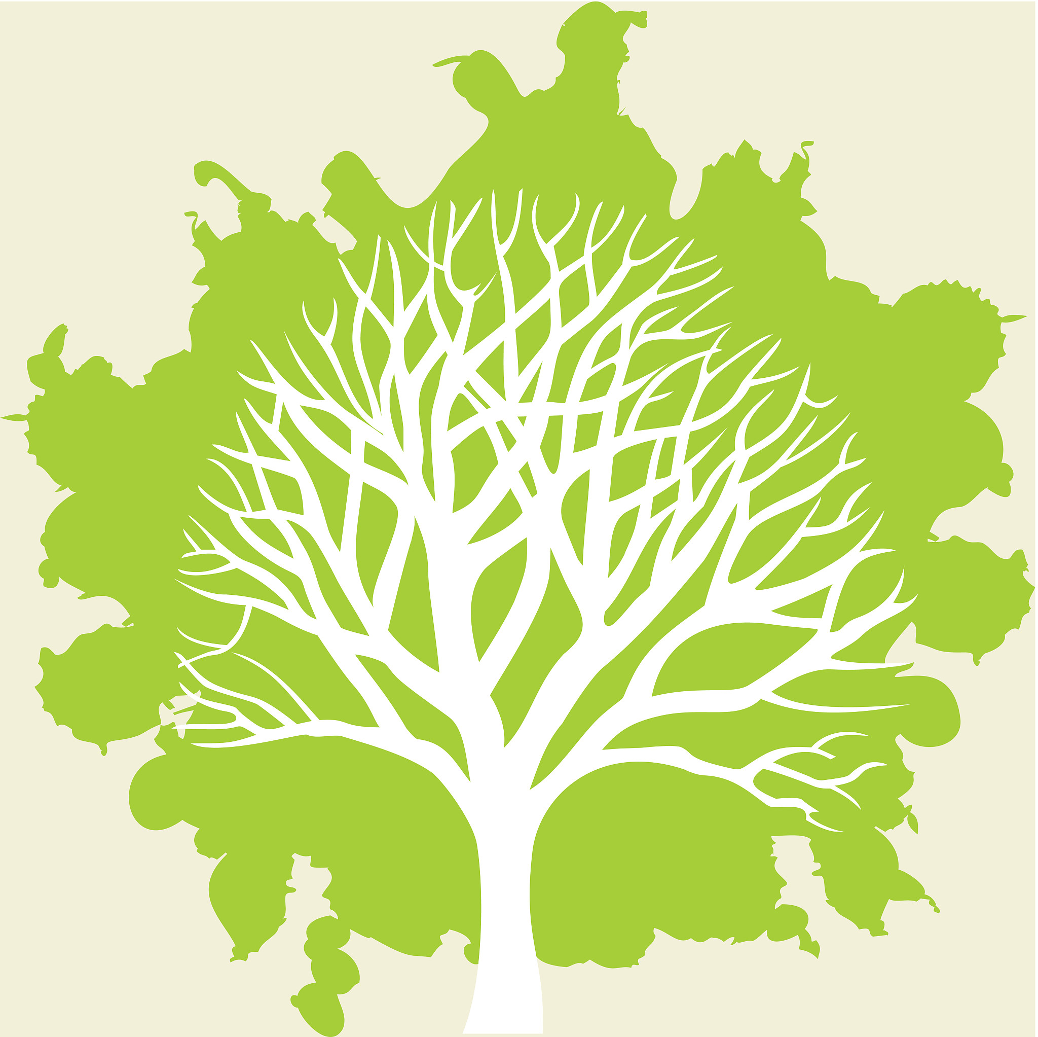 white tree