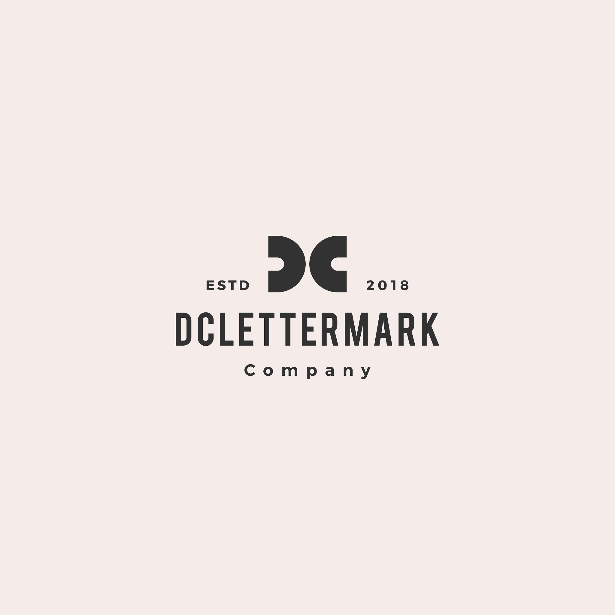 dc cd letter logo hipster retro vintage icon