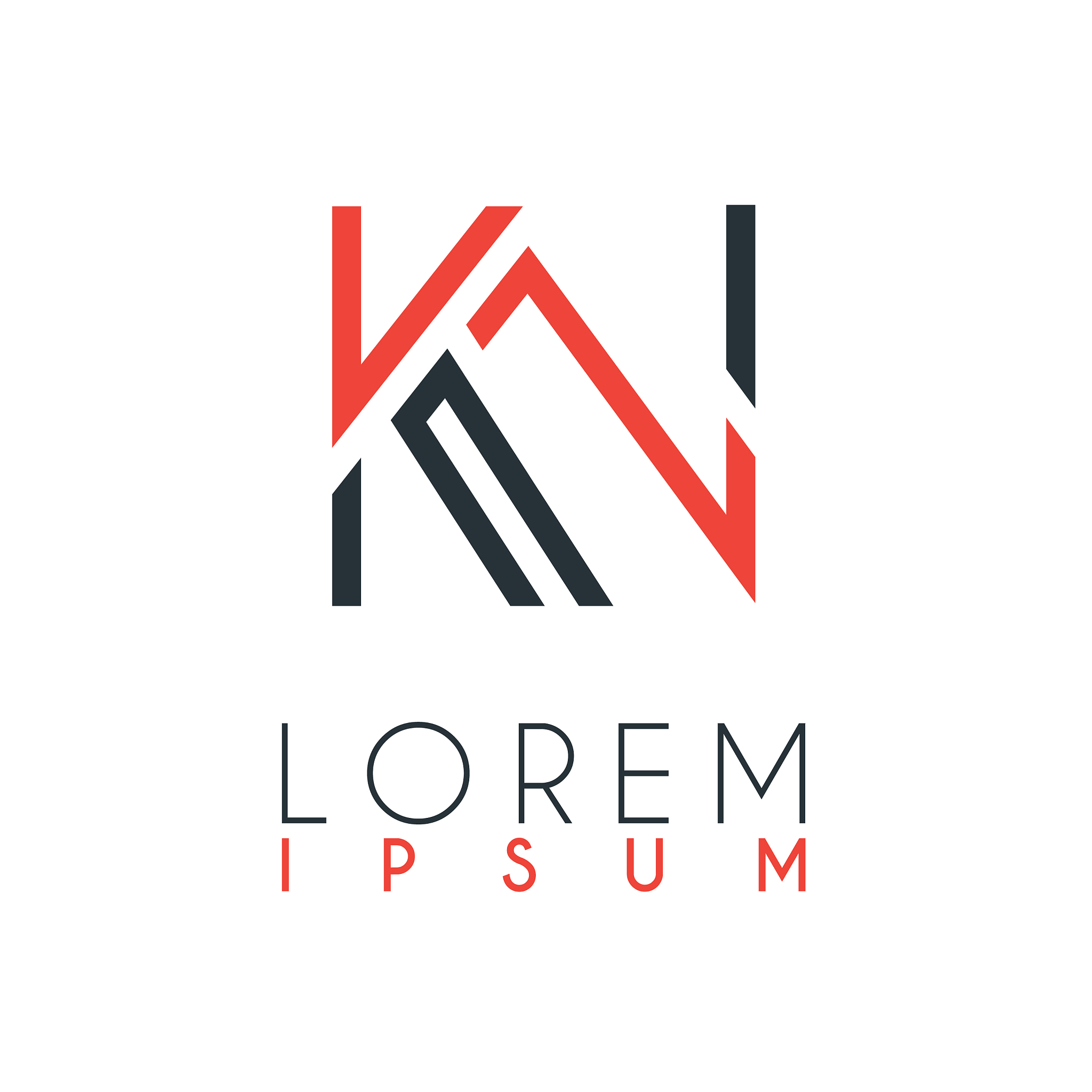 the logo between letter k and letter n or kn
