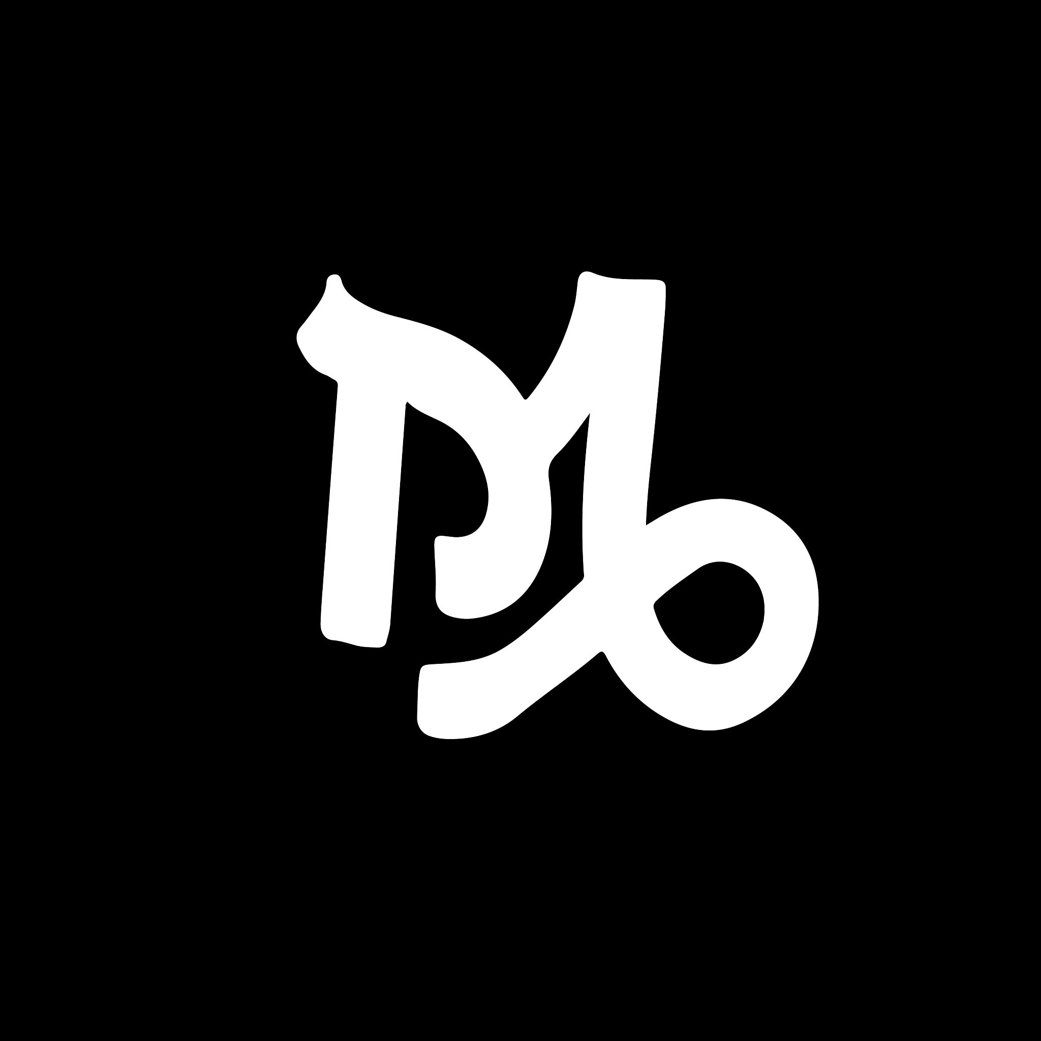letter m vintage grunge font label style letter