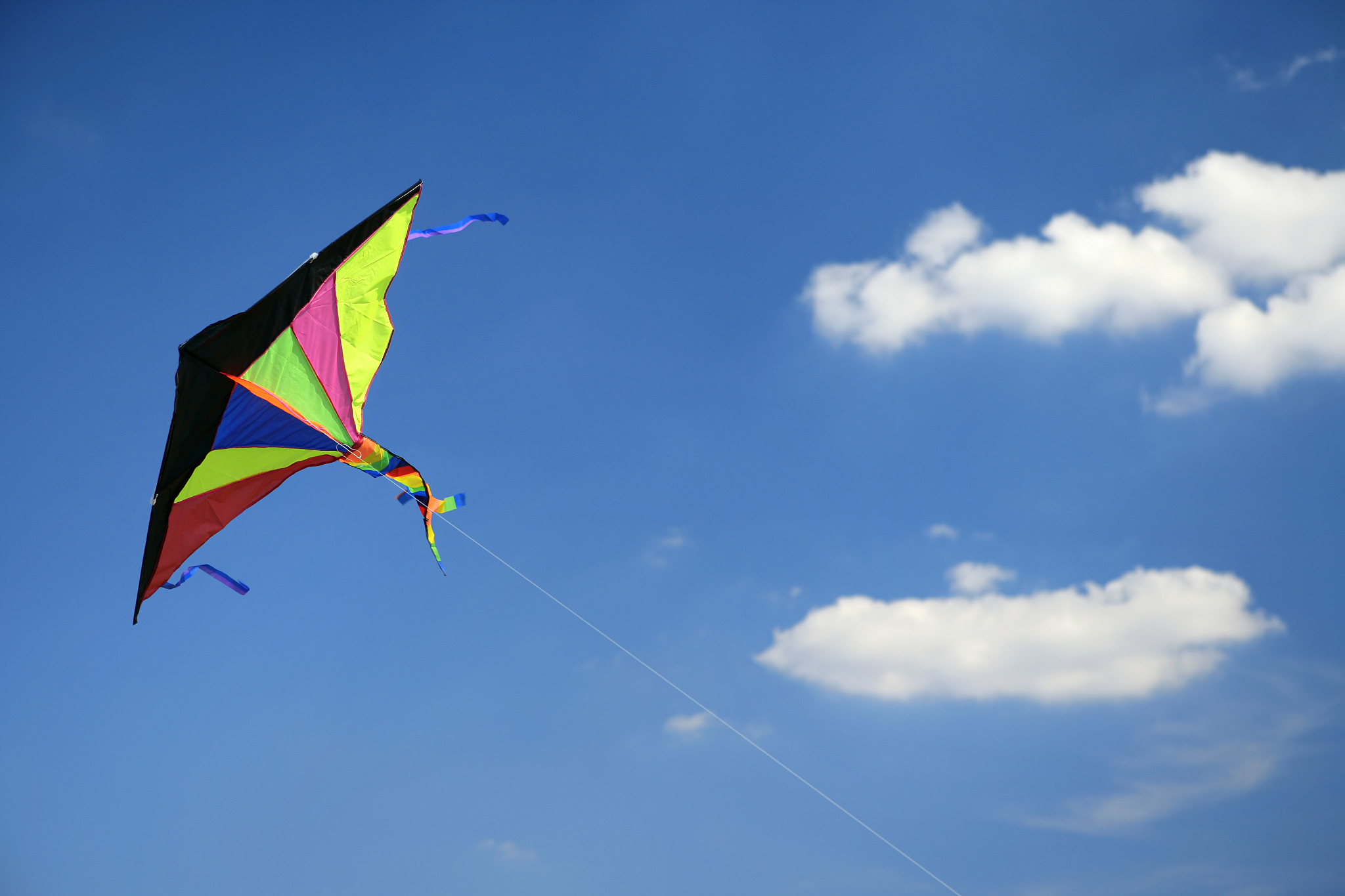 flying kite