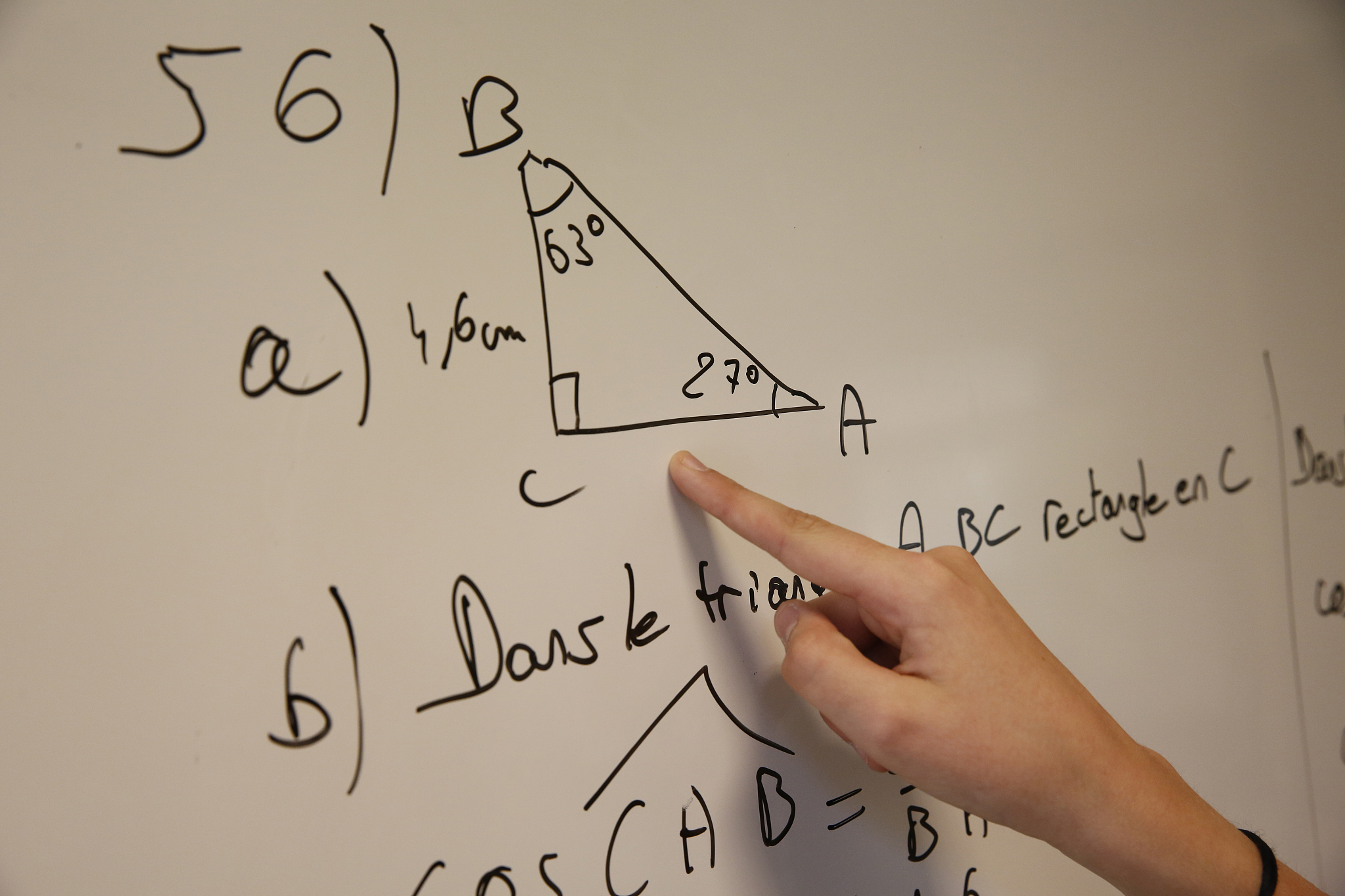 secondary school. maths class