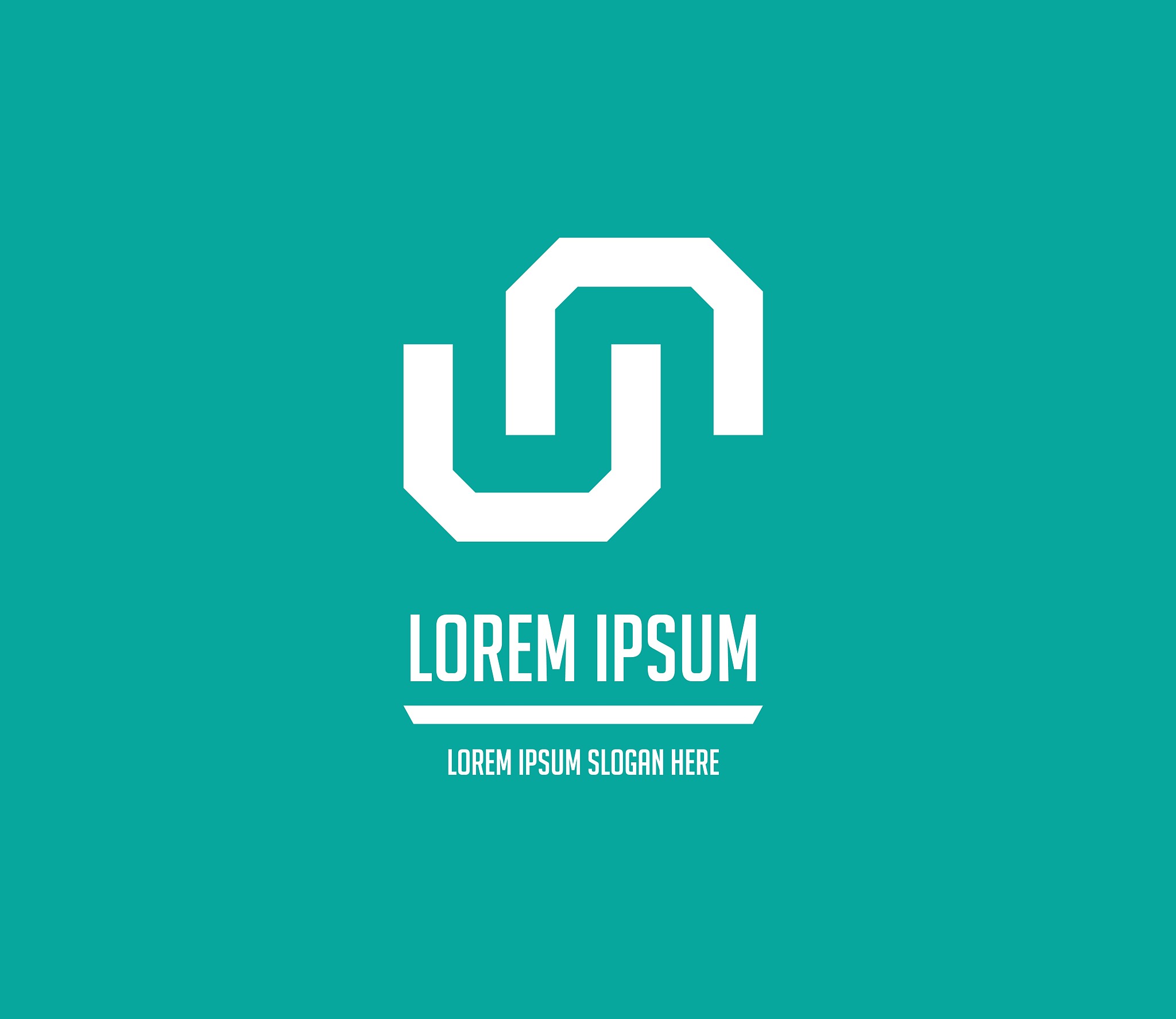 un logo monogram design