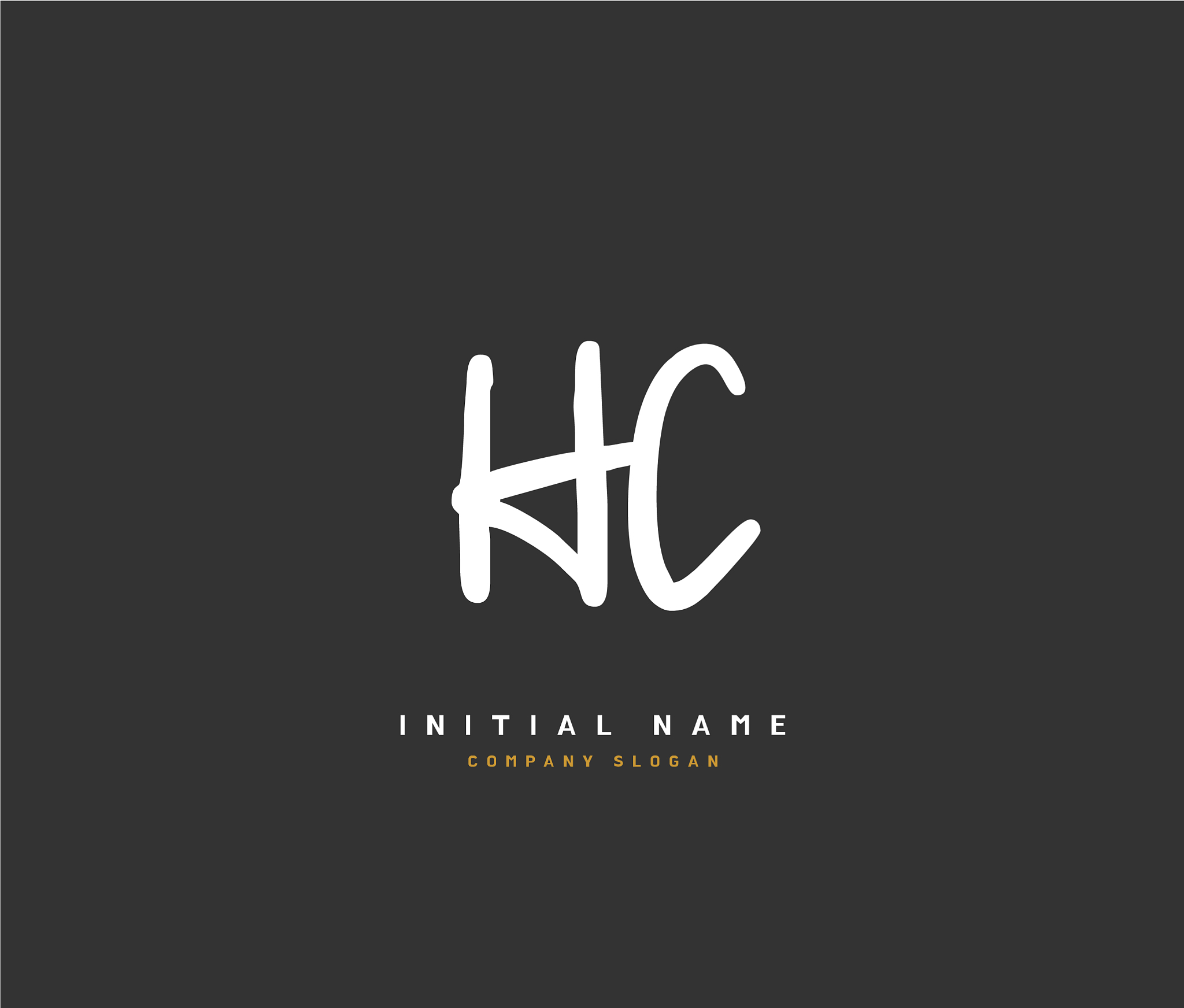 h c hc beauty initial logo handwriting logo of