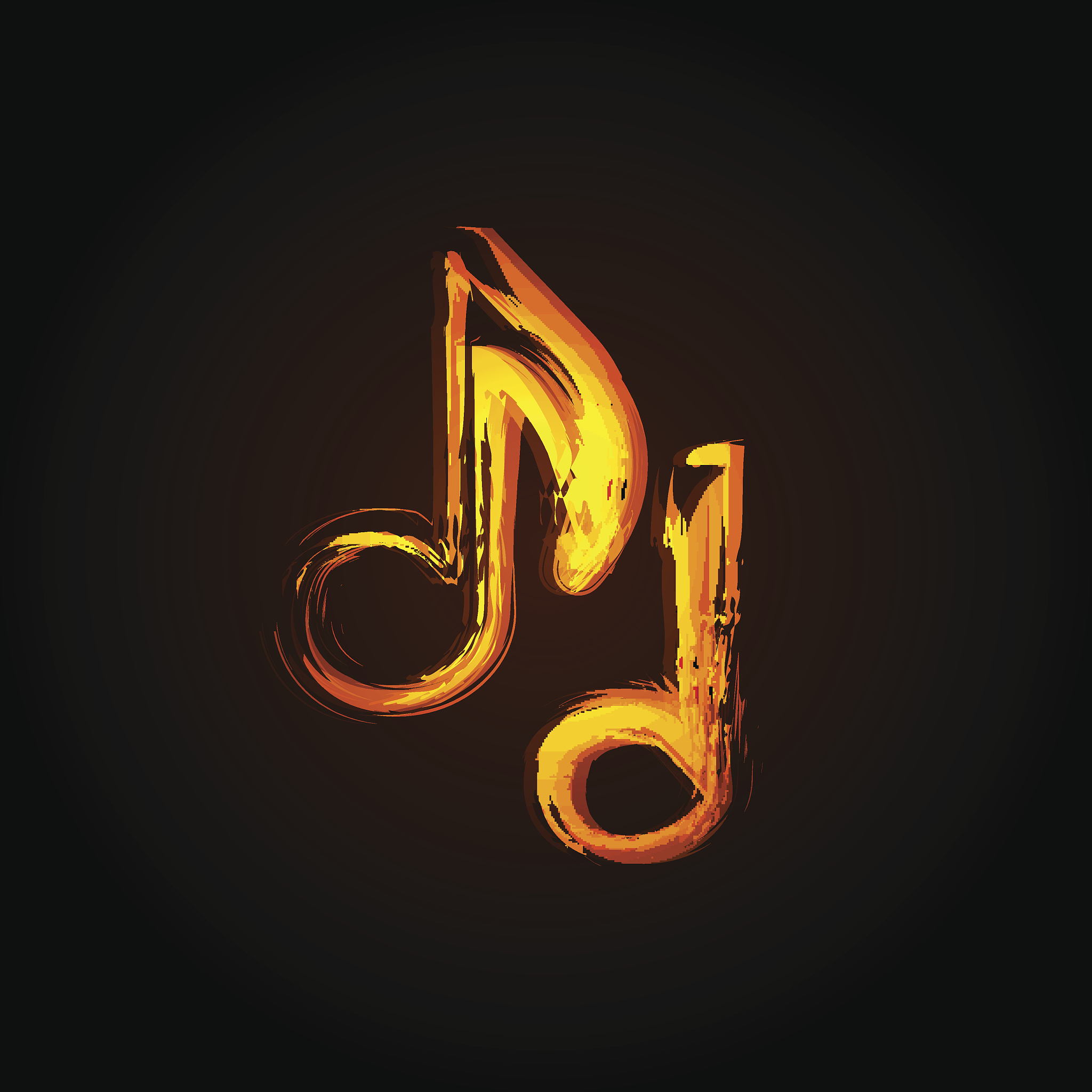 musical notes light design