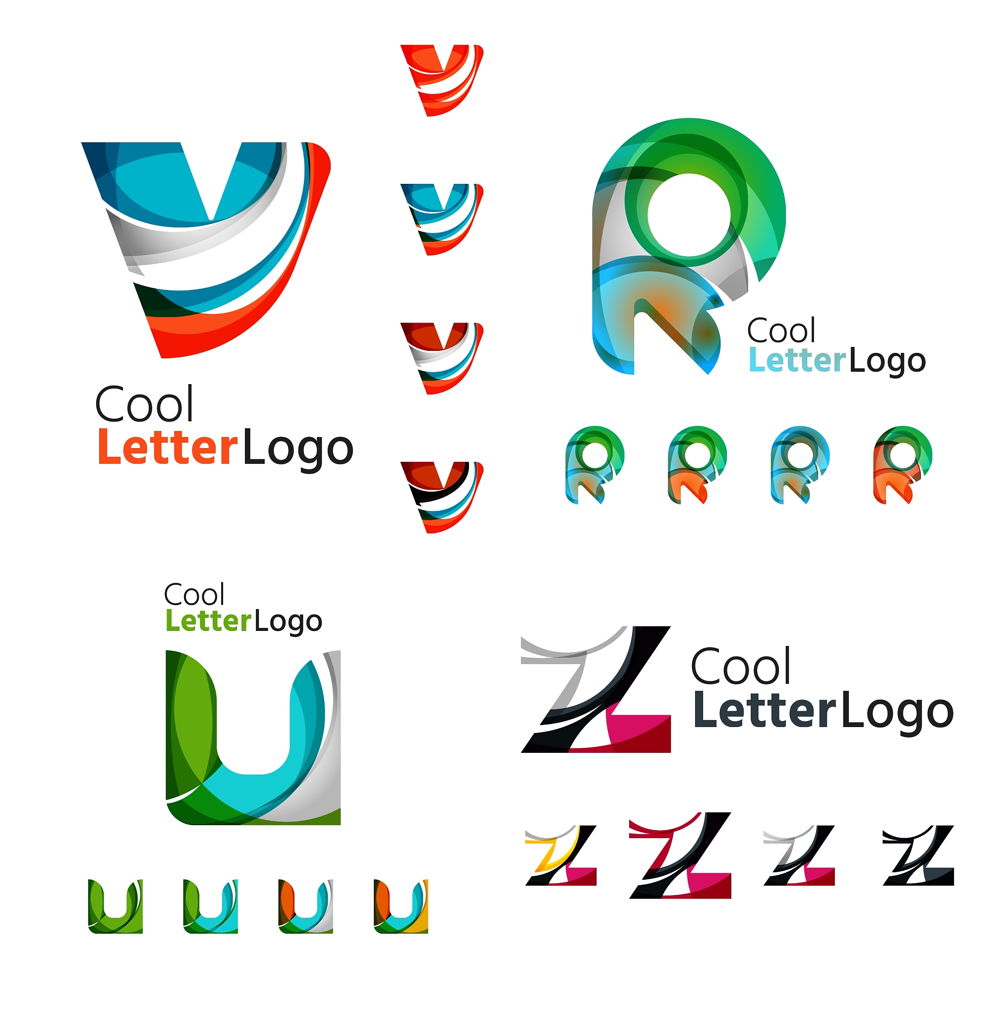 letter business emblem collection